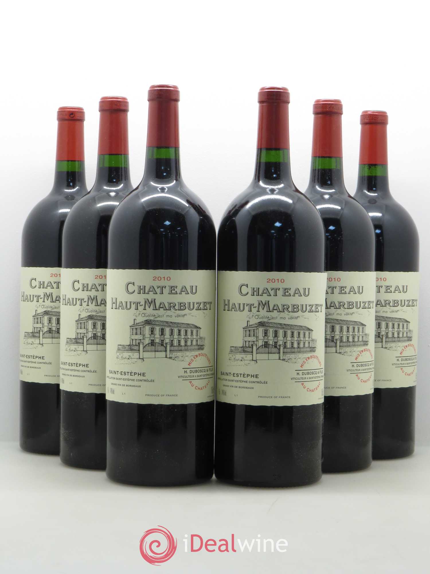 Château Haut Marbuzet 2010 - Lot de 6 magnums - 0