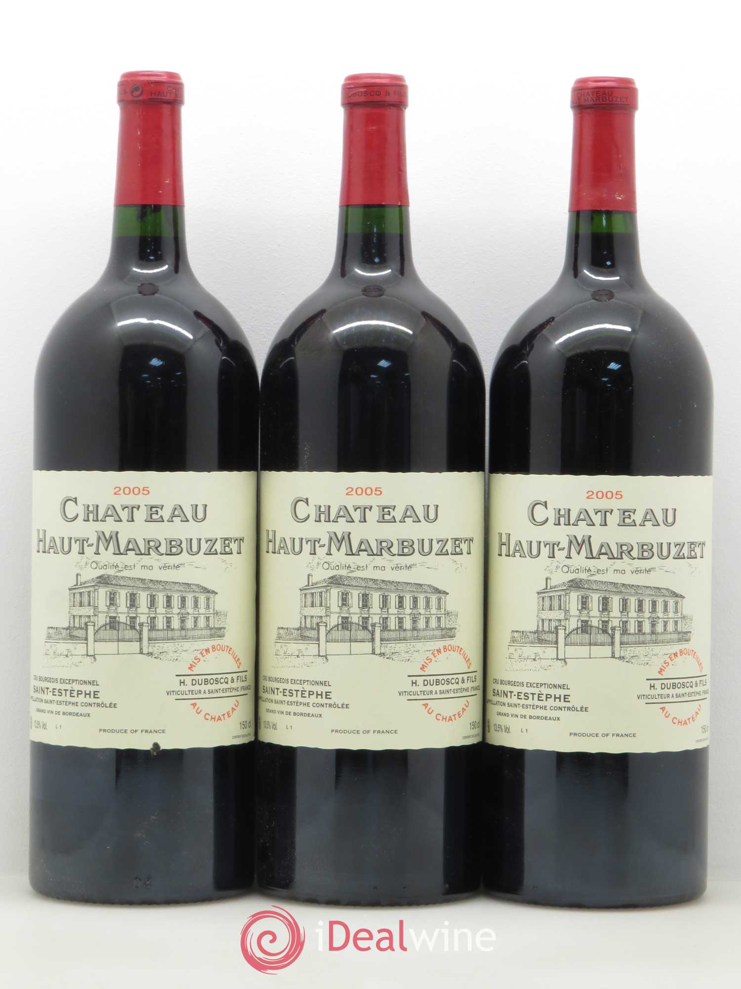 Château Haut Marbuzet 2005 - Lot de 6 magnums - 2