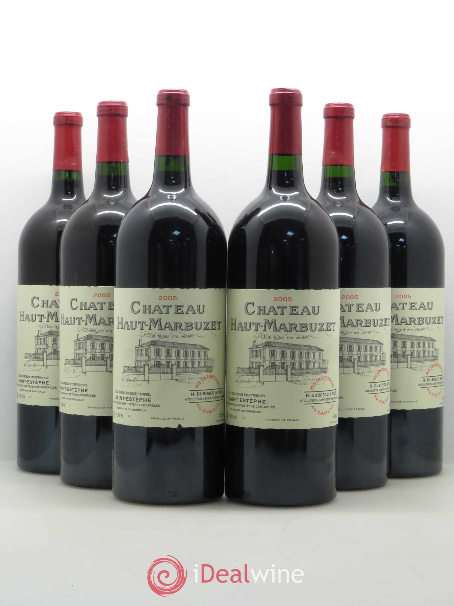 Château Haut Marbuzet 2005 - Lot de 6 magnums - 0