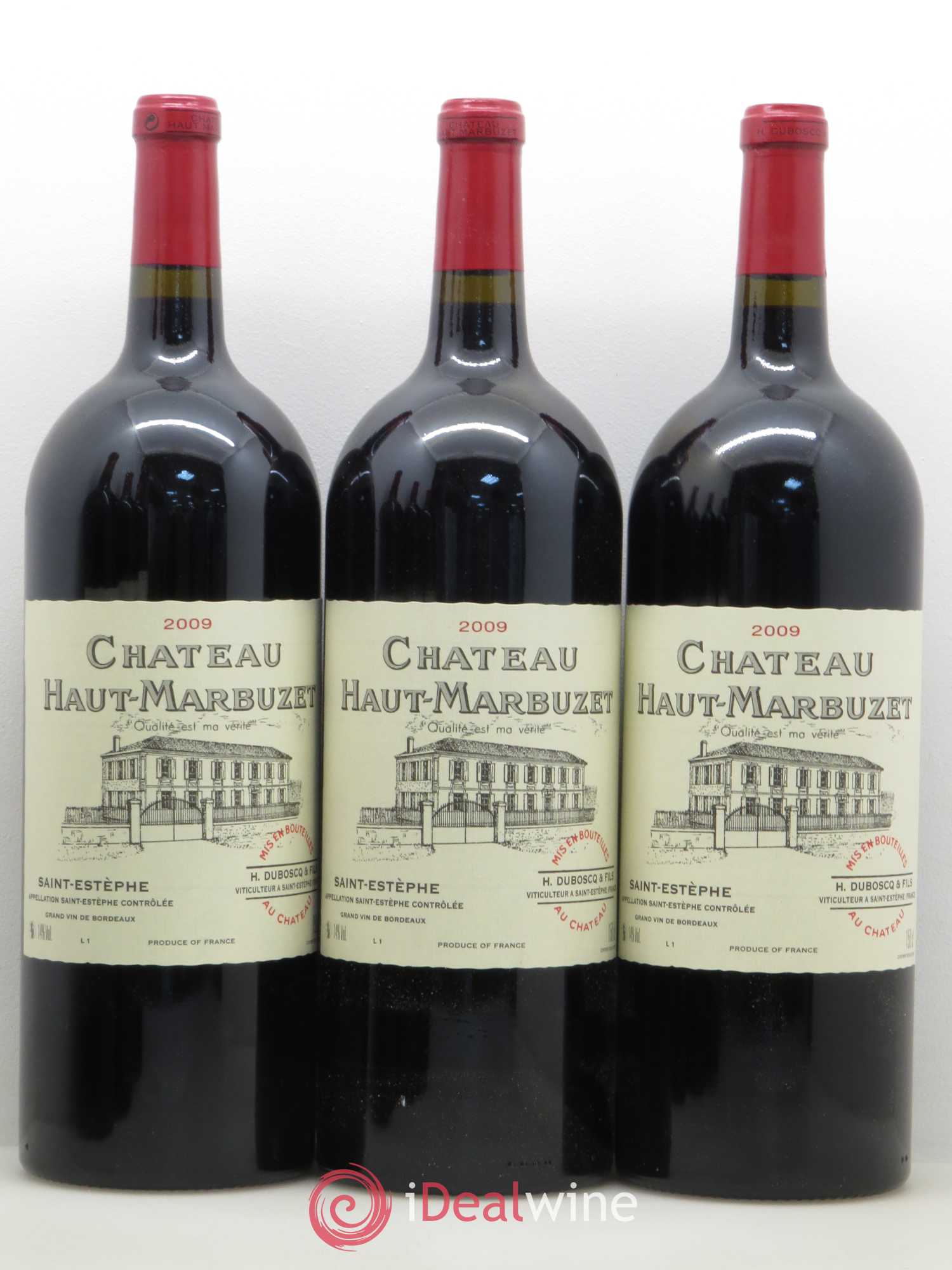 Château Haut Marbuzet 2009 - Lot de 6 magnums - 1