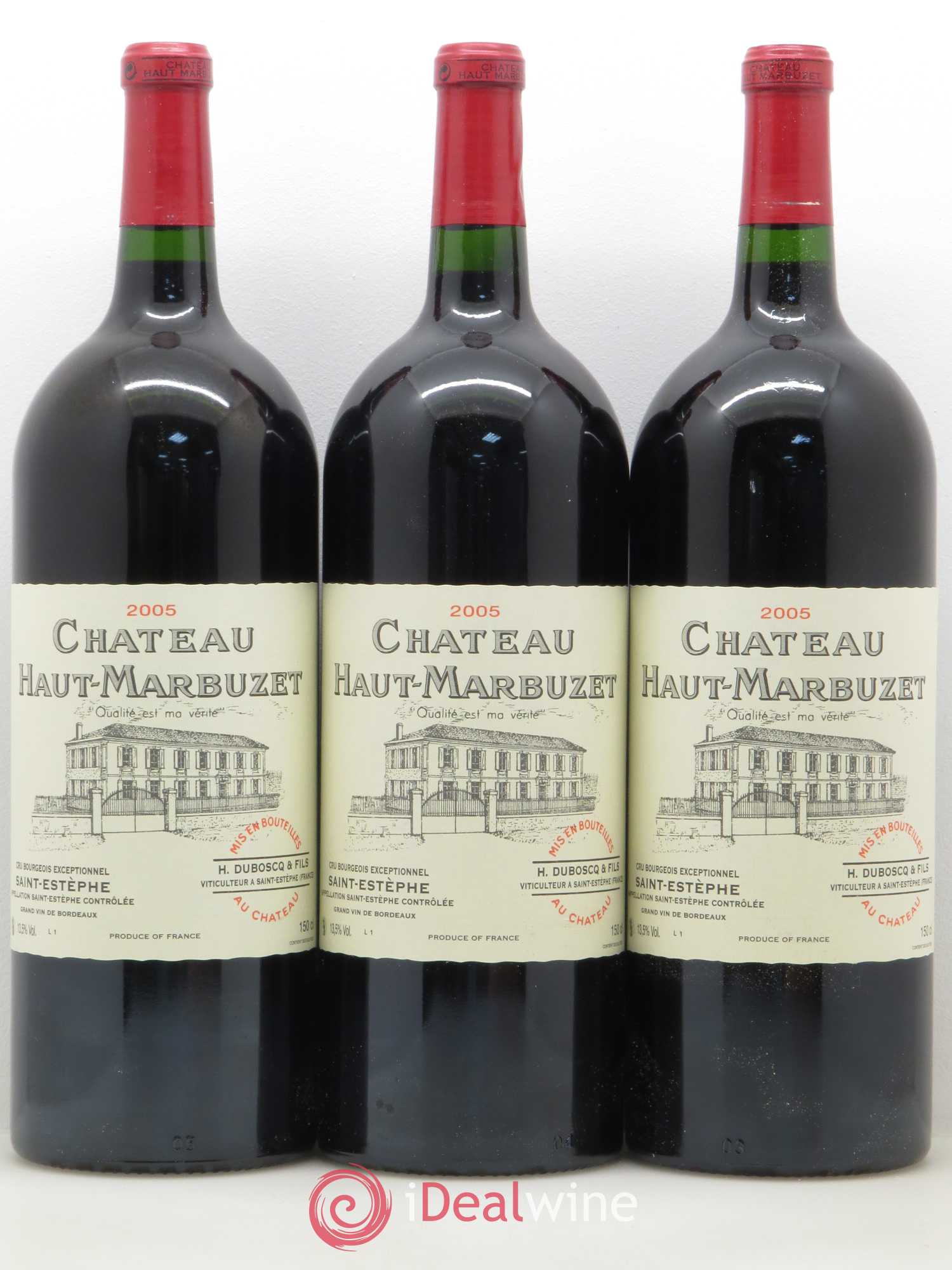 Château Haut Marbuzet 2005 - Lot de 6 magnums - 2