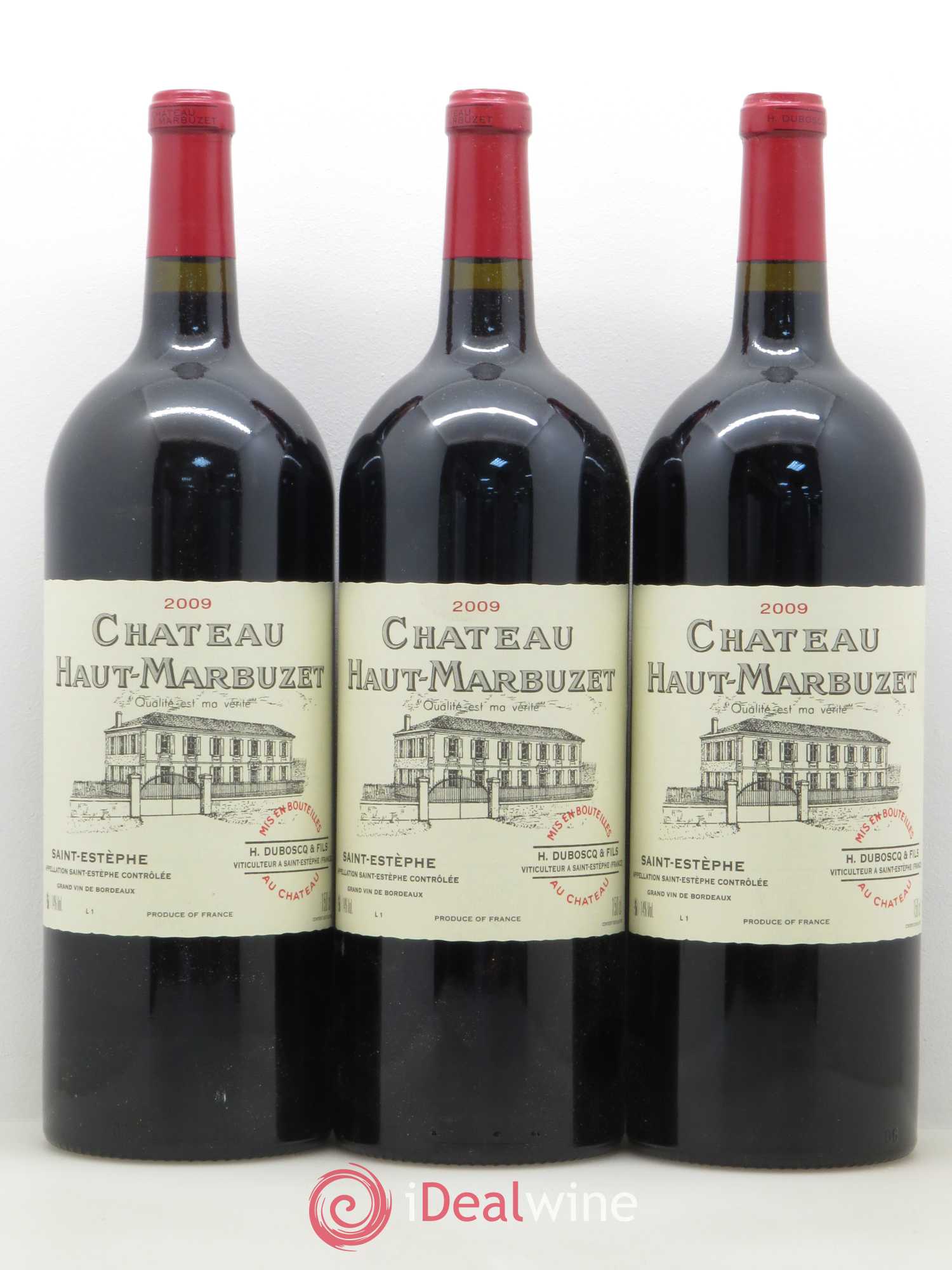 Château Haut Marbuzet 2009 - Lot de 6 magnums - 1