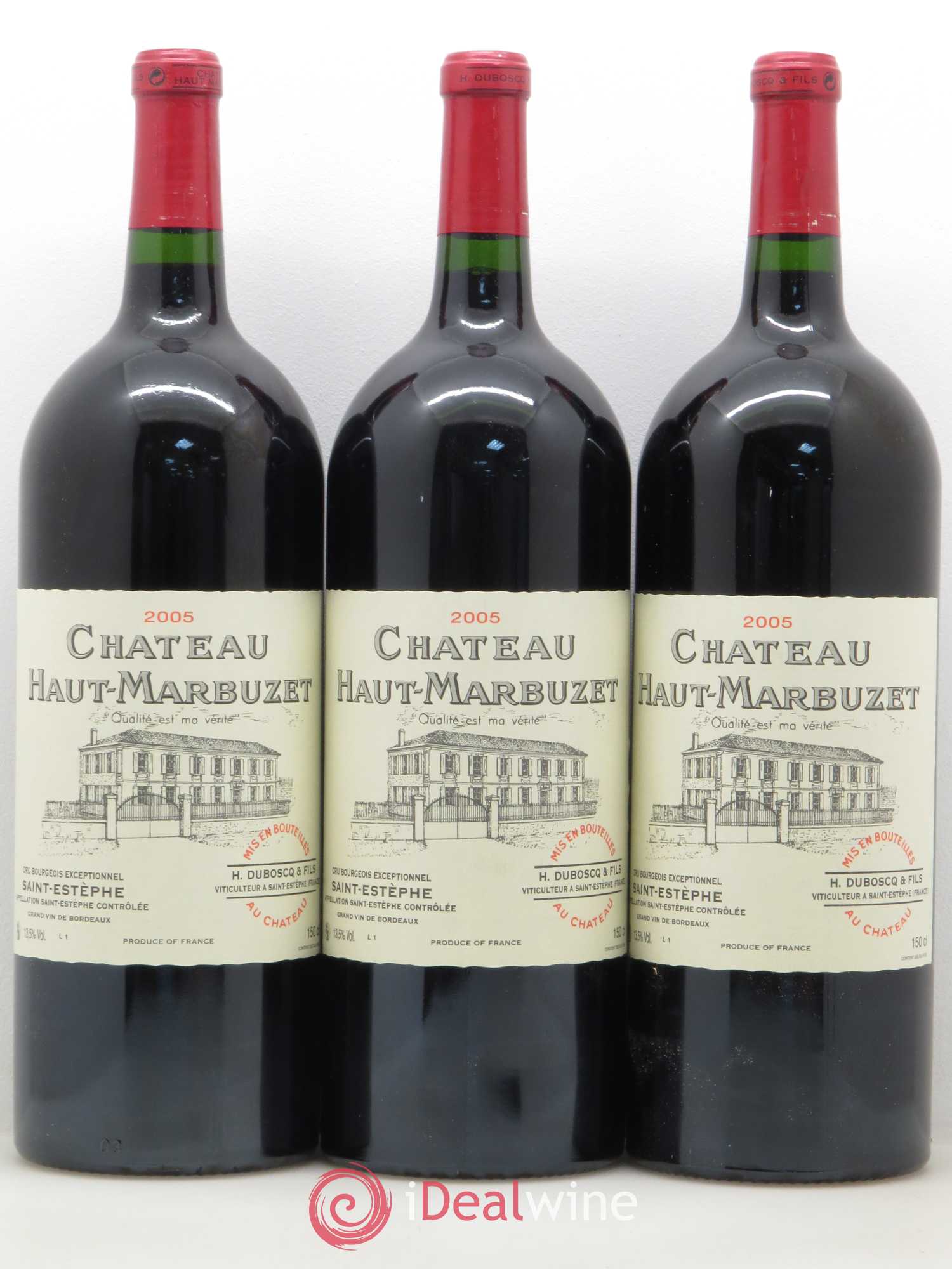 Château Haut Marbuzet 2005 - Lot de 6 magnums - 2
