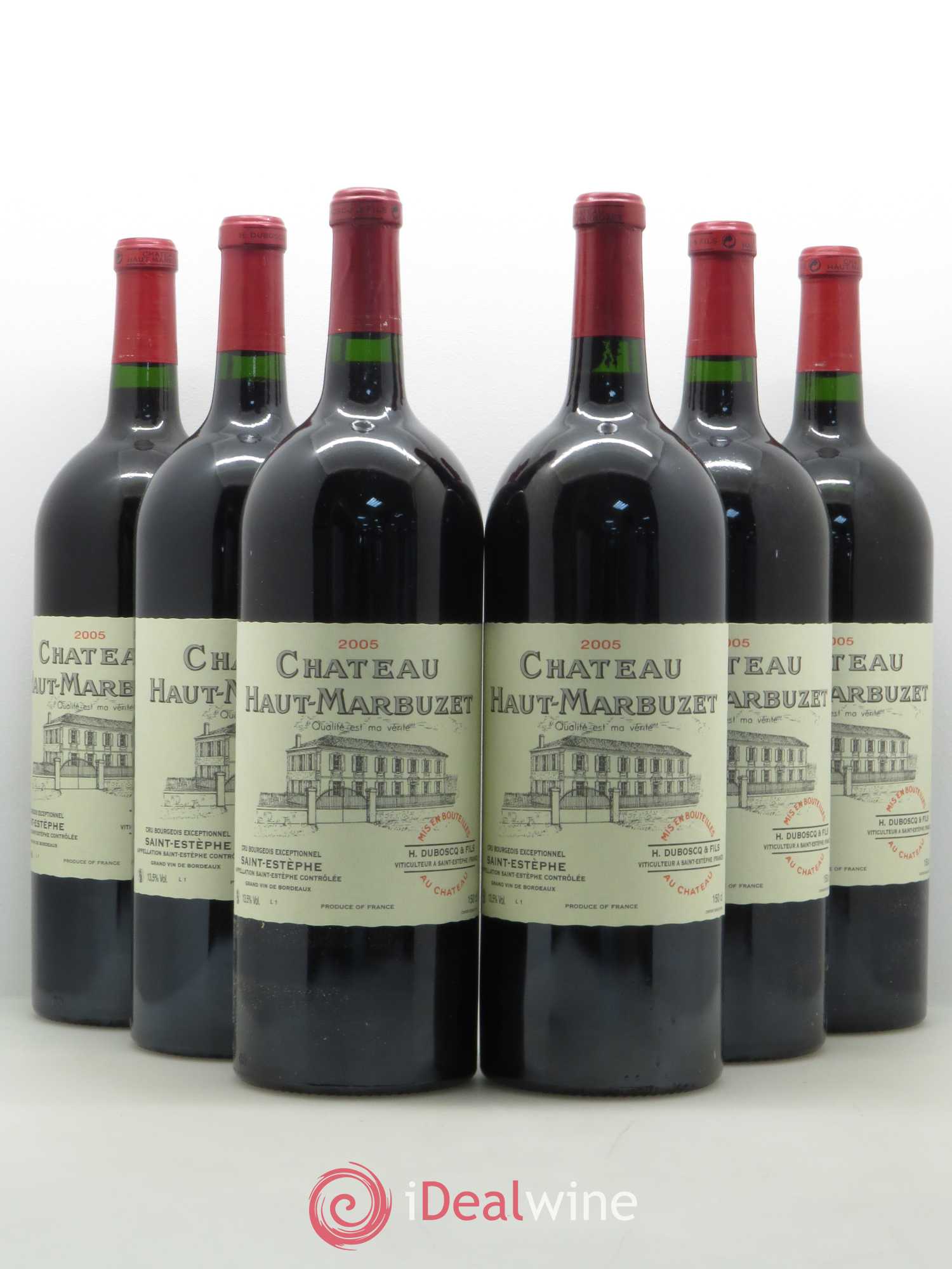 Château Haut Marbuzet 2005 - Lot de 6 magnums - 0