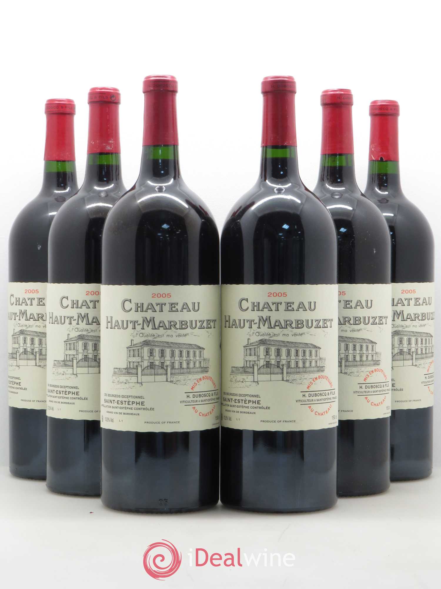 Château Haut Marbuzet 2005 - Lot de 6 magnums - 0