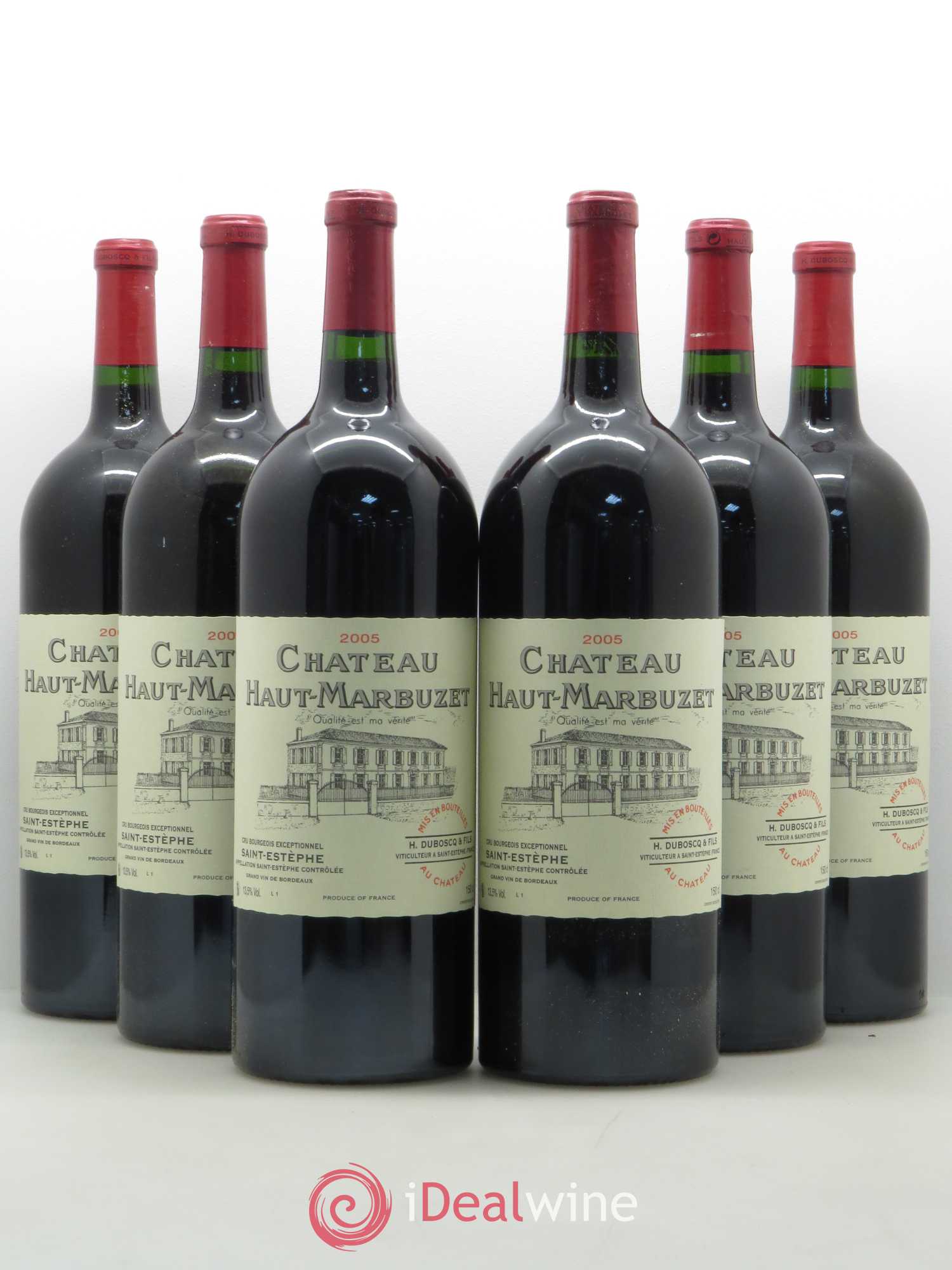 Château Haut Marbuzet 2005 - Lot de 6 magnums - 0