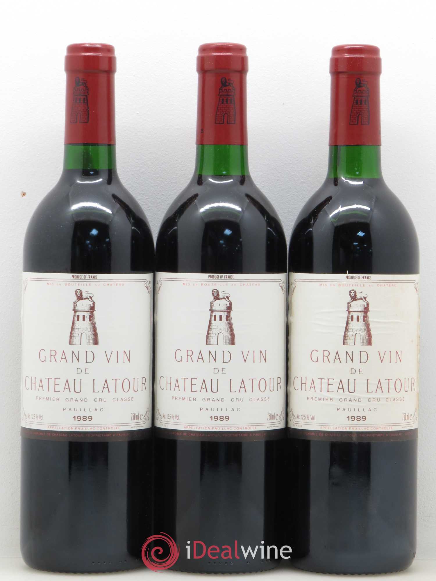 Château Latour 1er Grand Cru Classé 1989 - Lot de 12 bouteilles - 1