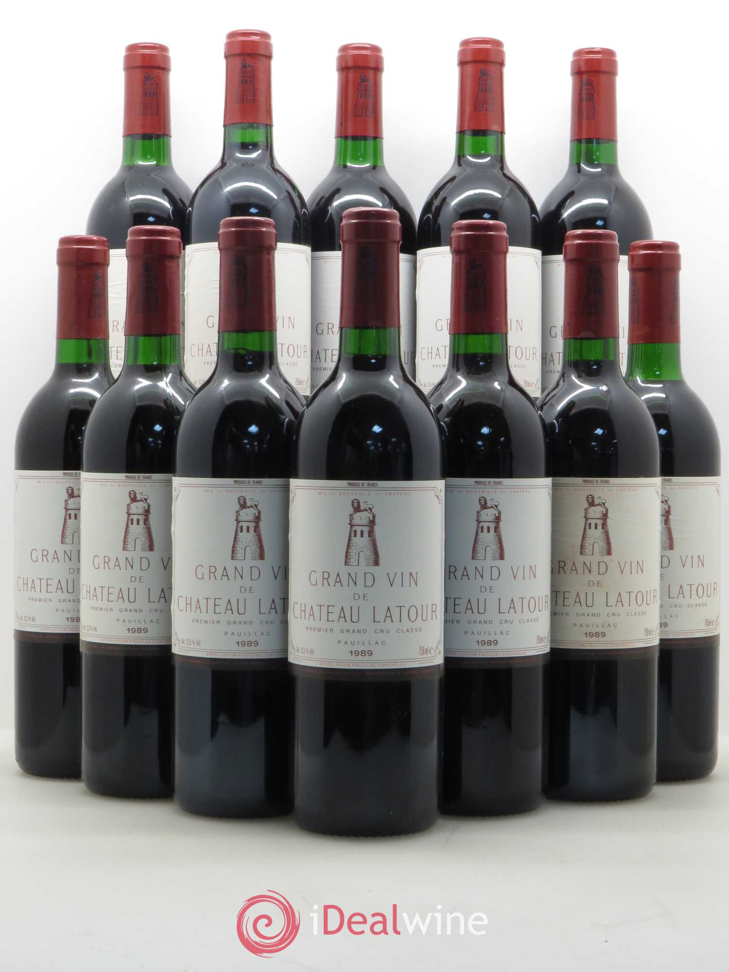 Château Latour 1er Grand Cru Classé 1989 - Lot de 12 bouteilles - 0