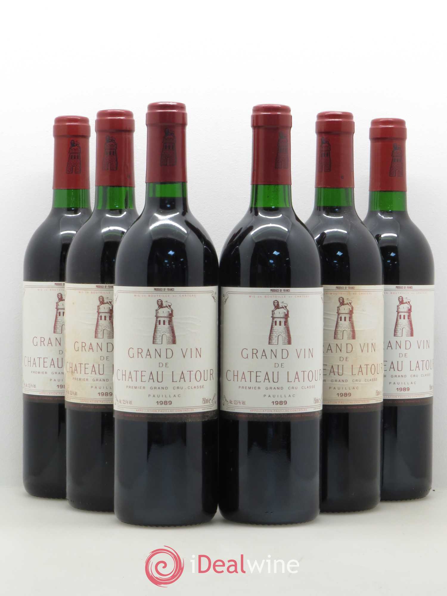 Château Latour 1er Grand Cru Classé 1989 - Lot de 6 bouteilles - 0