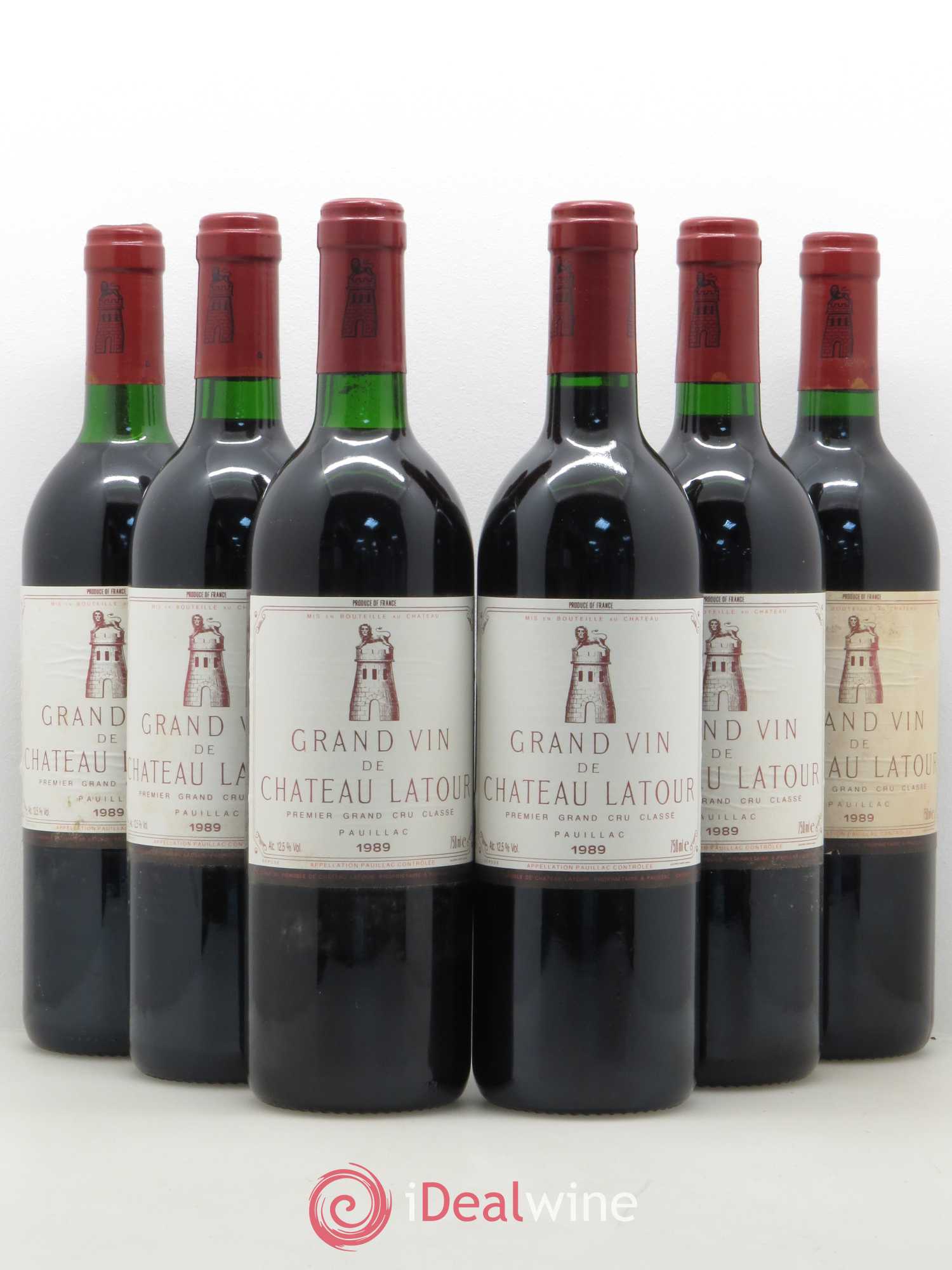 Château Latour 1er Grand Cru Classé 1989 - Lot de 6 bouteilles - 0