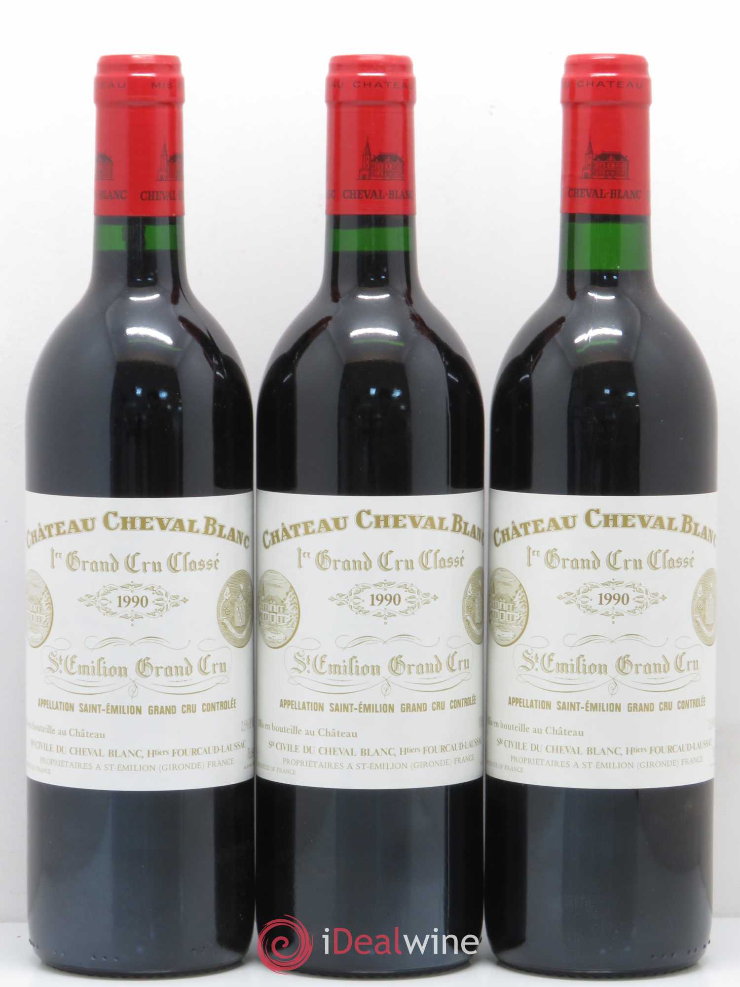 Château Cheval Blanc 1er Grand Cru Classé A 1990 - Lot de 12 bouteilles - 3