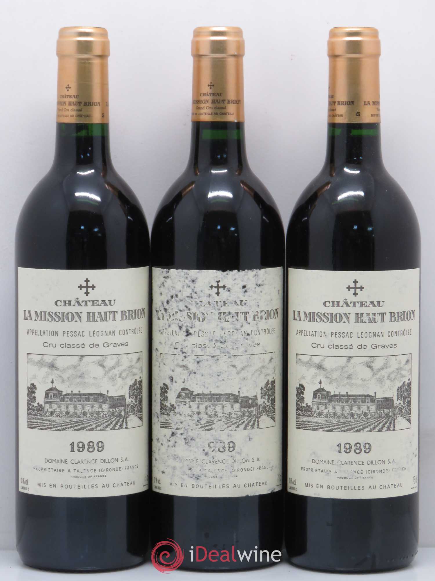 Château la Mission Haut-Brion Cru Classé de Graves 1989 - Lot de 12 bouteilles - 4