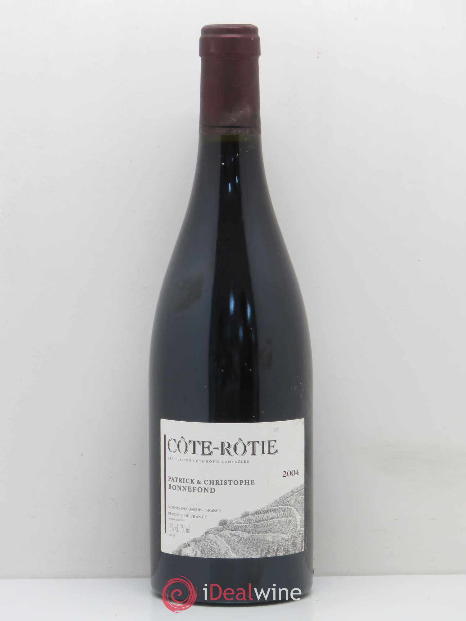 Côte-Rôtie Patrick et Christophe Bonnefond 2004 - Posten von 1 Flasche - 0