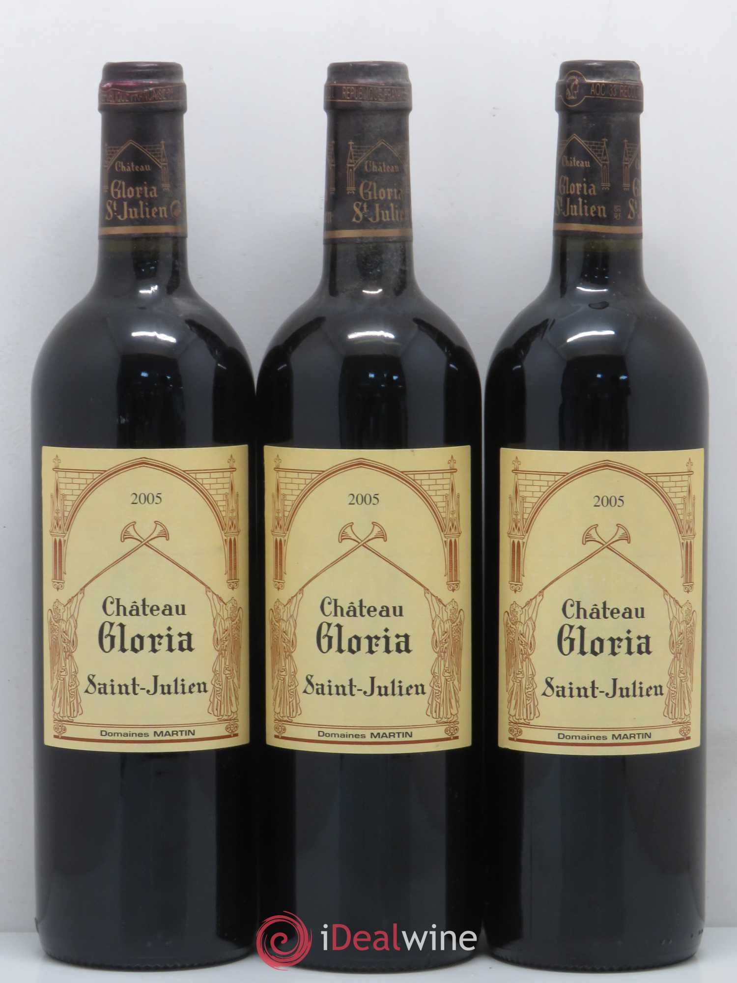 Château Gloria 2005 - Lot de 3 bouteilles - 0