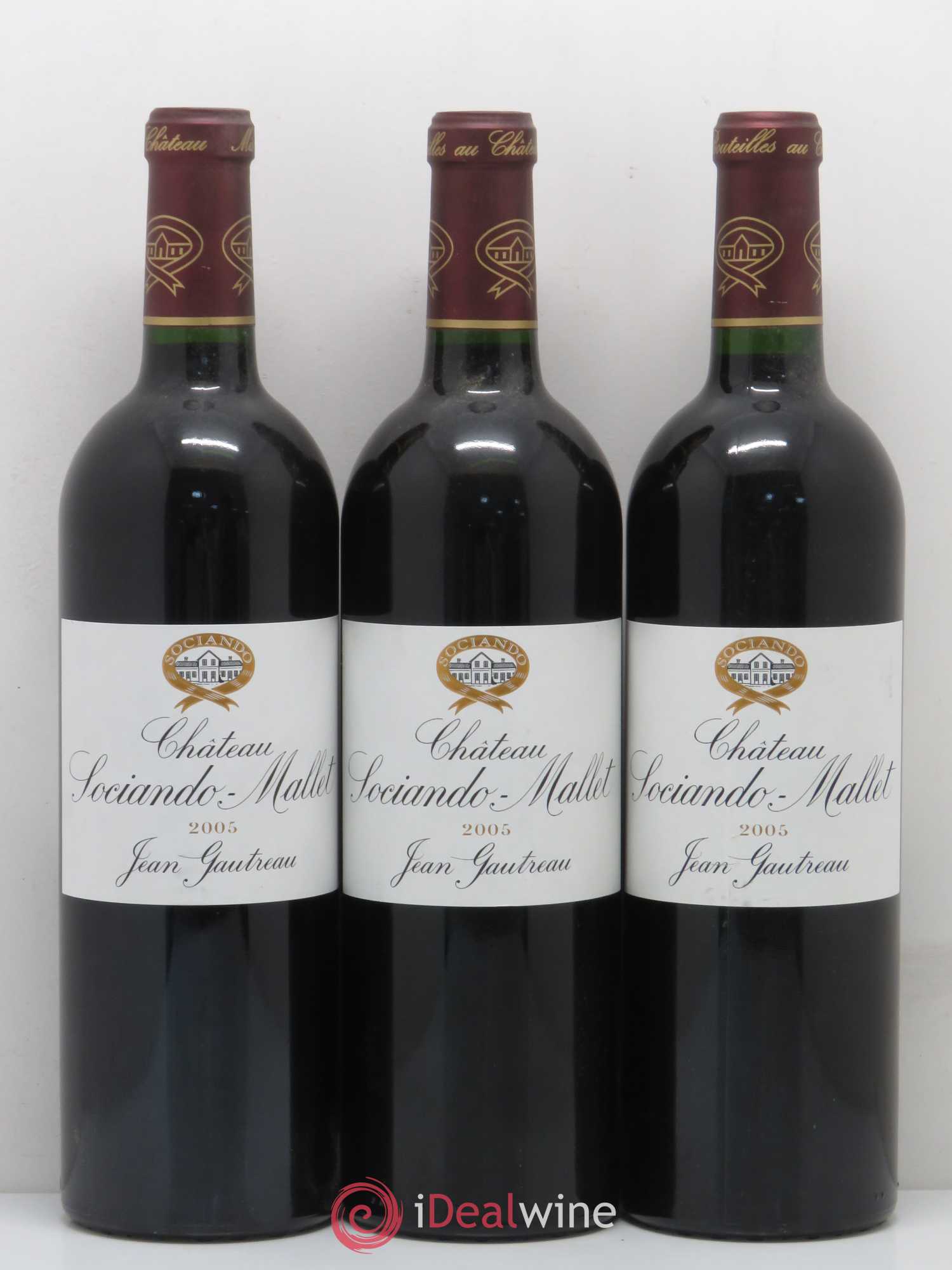 Château Sociando Mallet 2005 - Lot de 12 bouteilles - 1