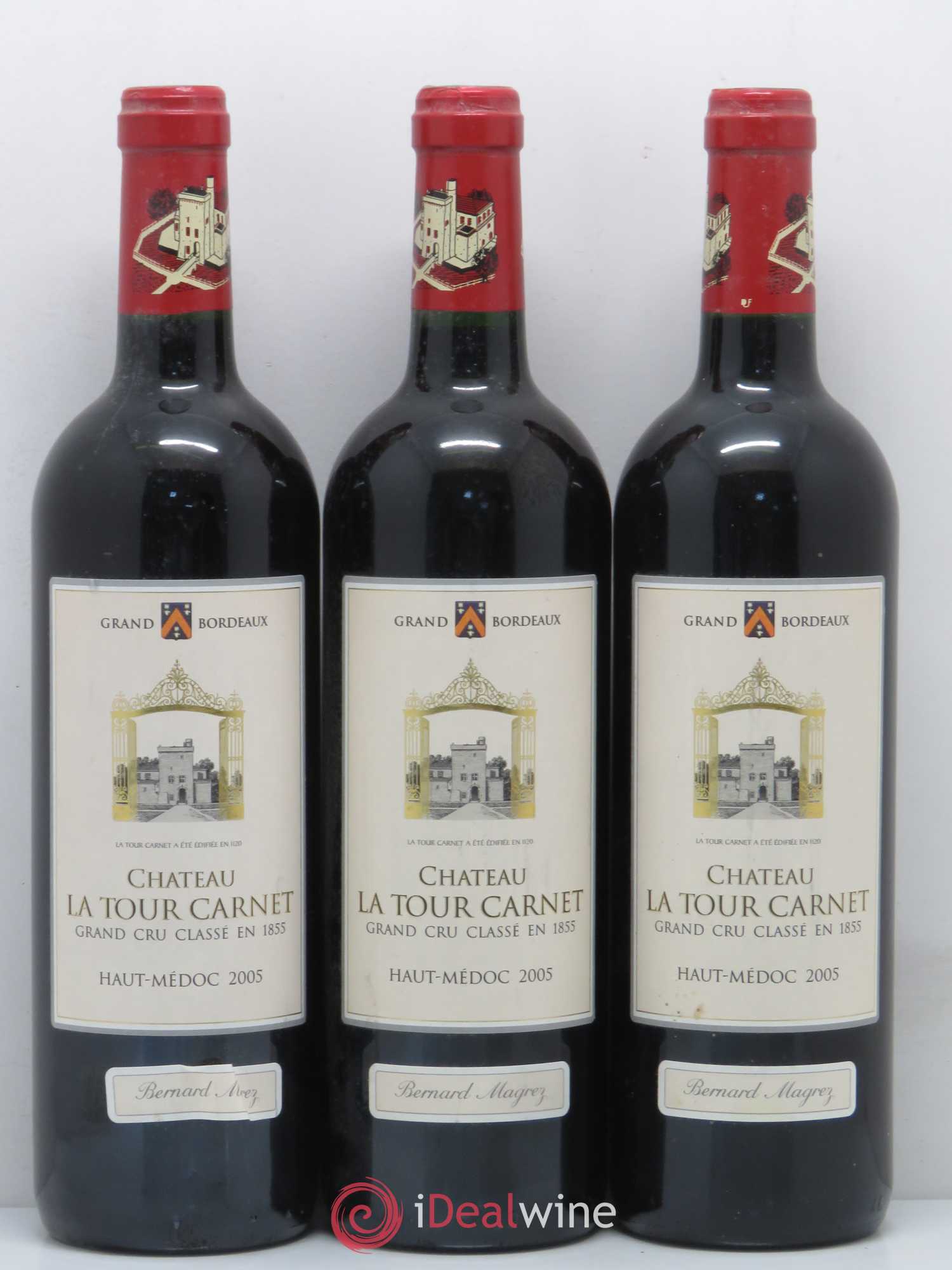 Château la Tour Carnet 4ème Grand Cru Classé 2005 - Lot de 12 bouteilles - 1