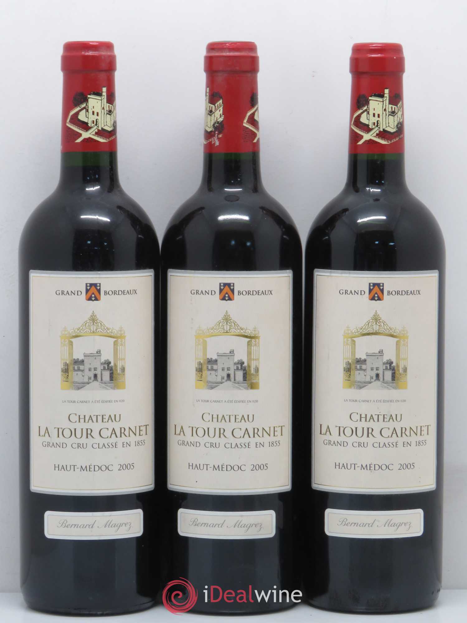 Château la Tour Carnet 4ème Grand Cru Classé 2005 - Lot de 12 bouteilles - 3