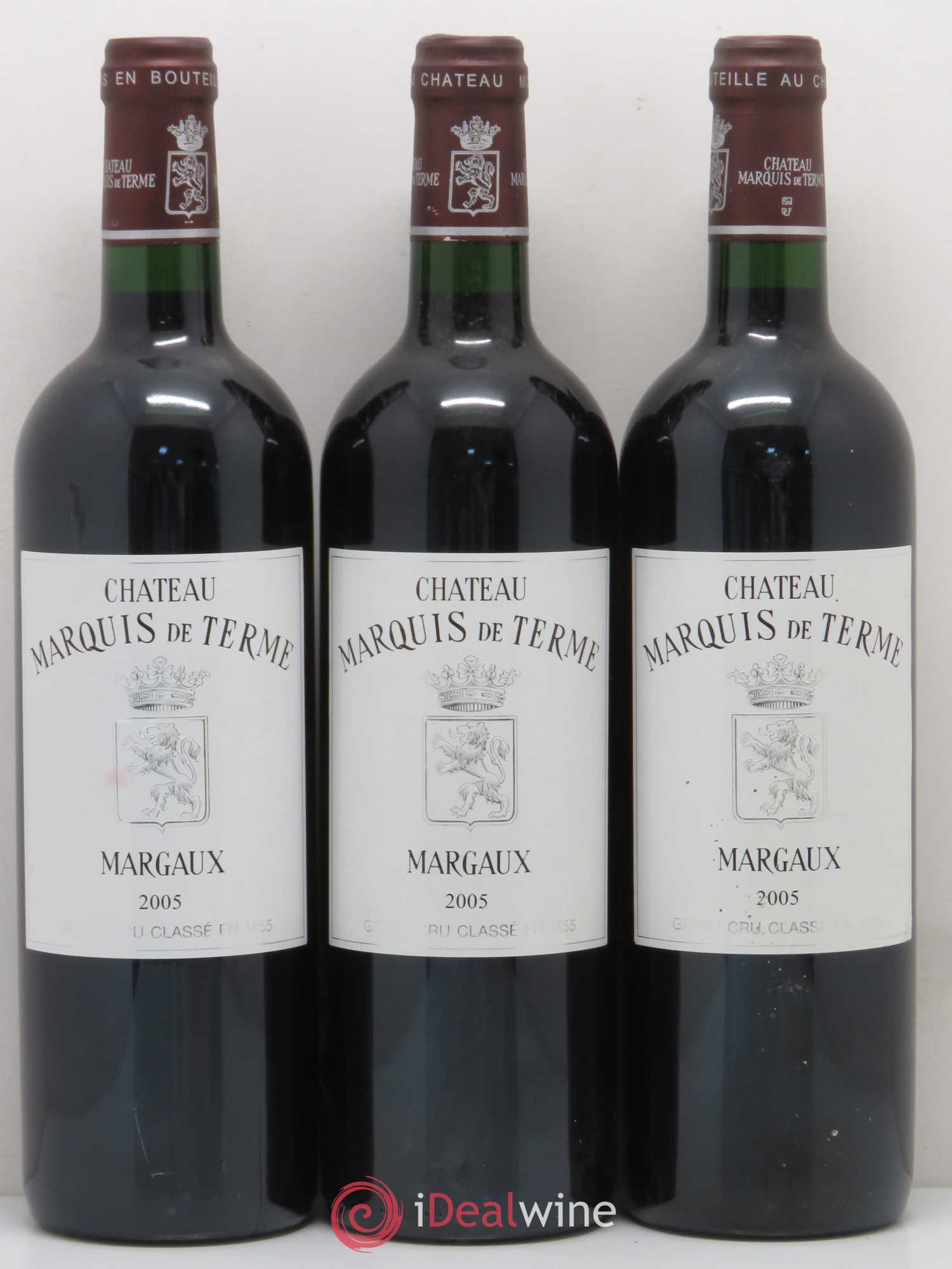 Château Marquis de Terme 4ème Grand Cru Classé 2005 - Lot de 12 bouteilles - 1