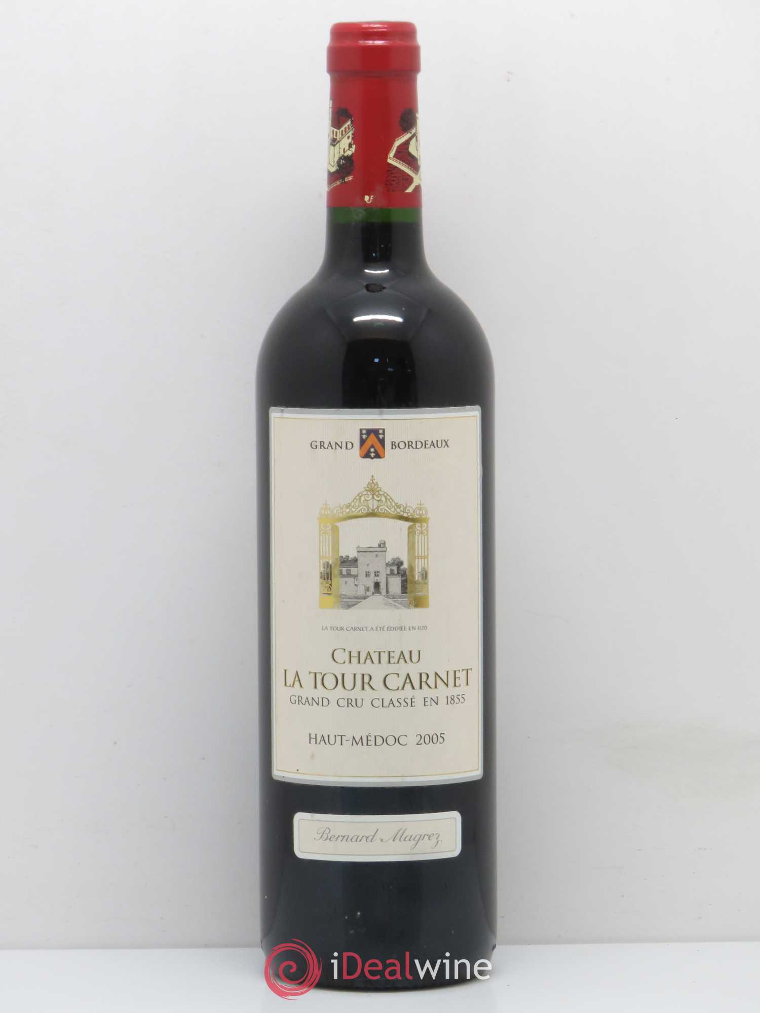 Château la Tour Carnet 4ème Grand Cru Classé 2005 - Lot de 1 bouteille - 0