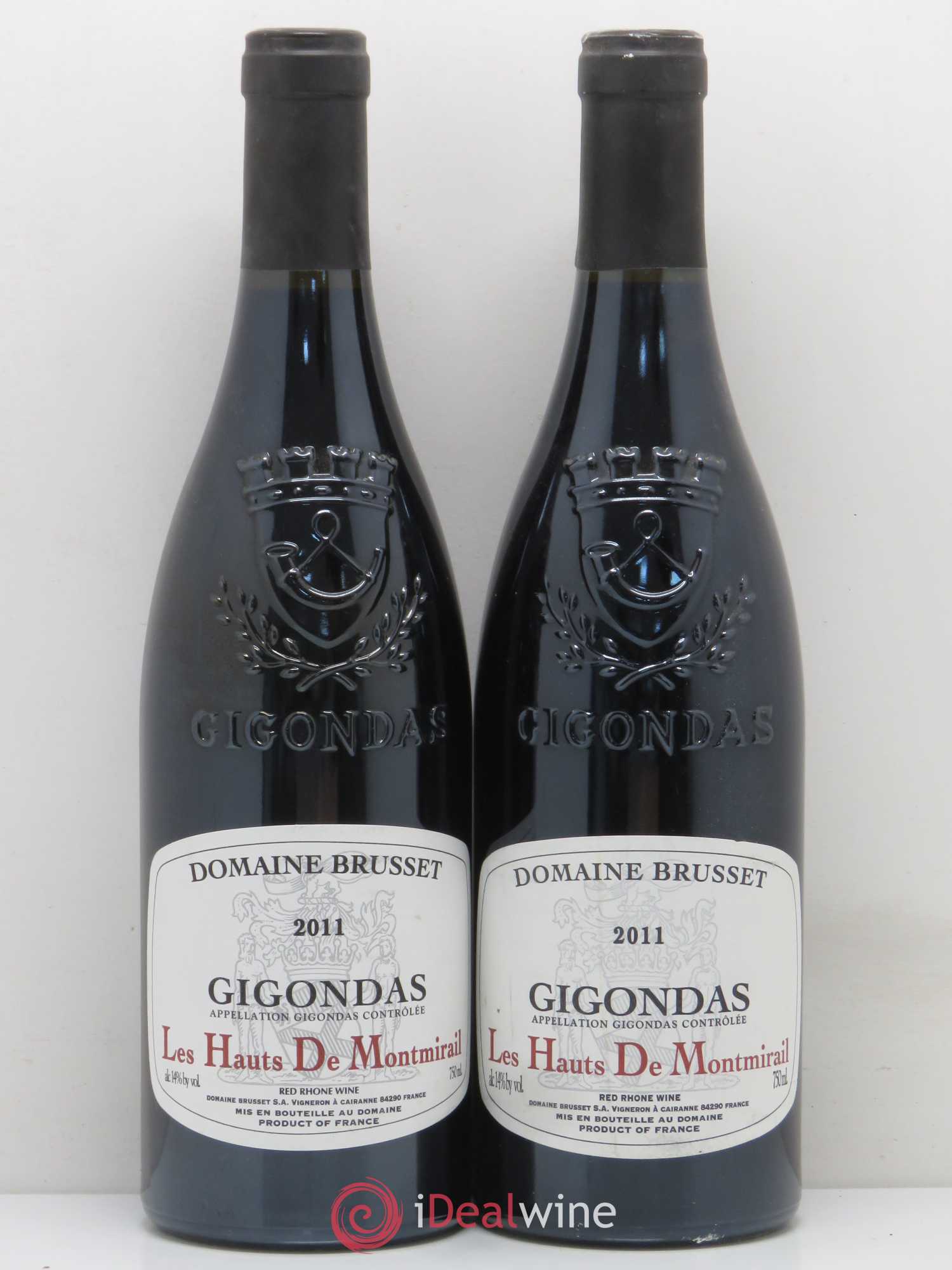 Gigondas Brusset Les Hauts De Montmirail (sans prix de réserve) 2011 - Posten von 2 Flaschen - 0