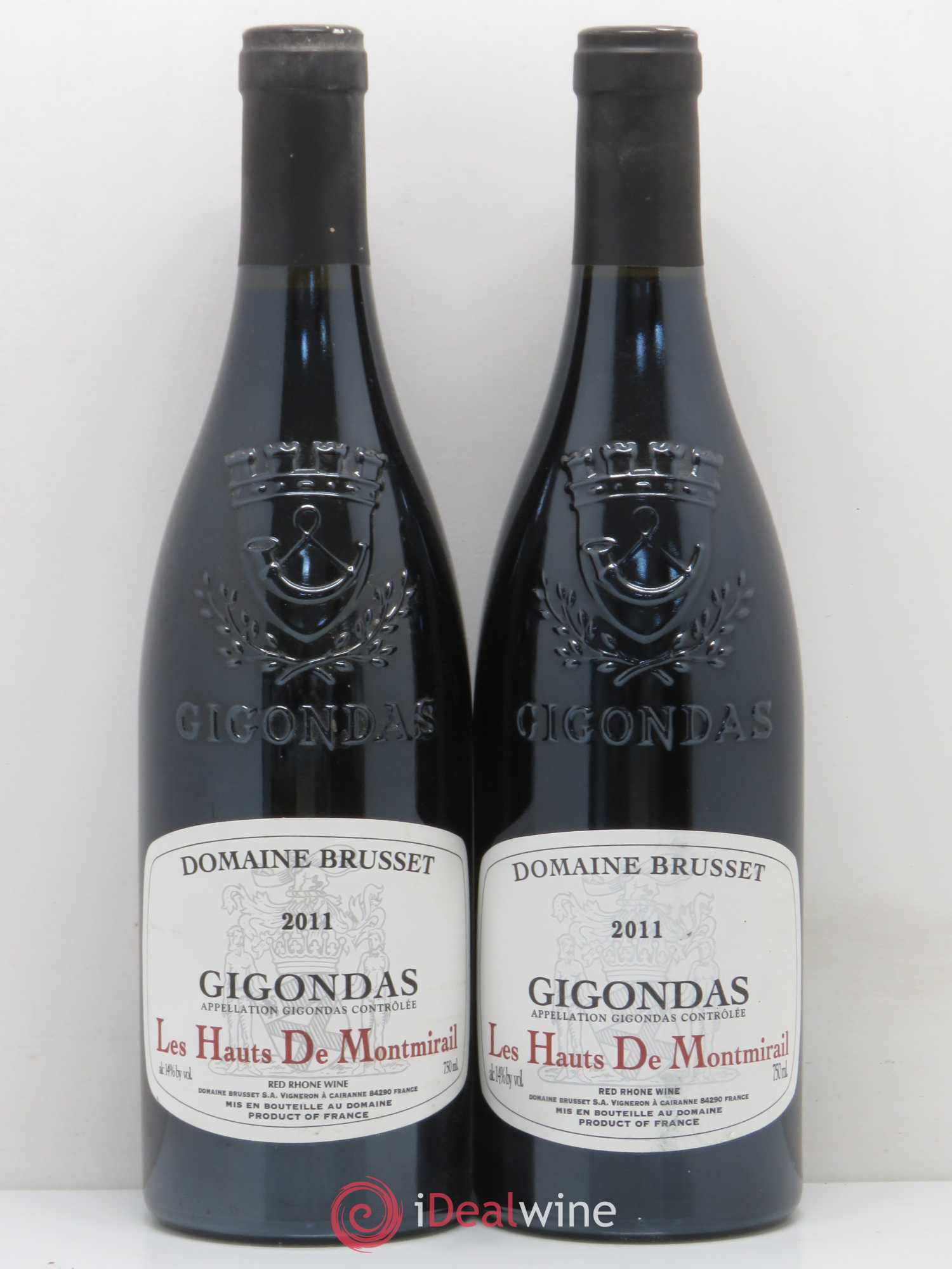 Gigondas Brusset Les Hauts De Montmirail (sans prix de réserve) 2011 - Posten von 2 Flaschen - 0