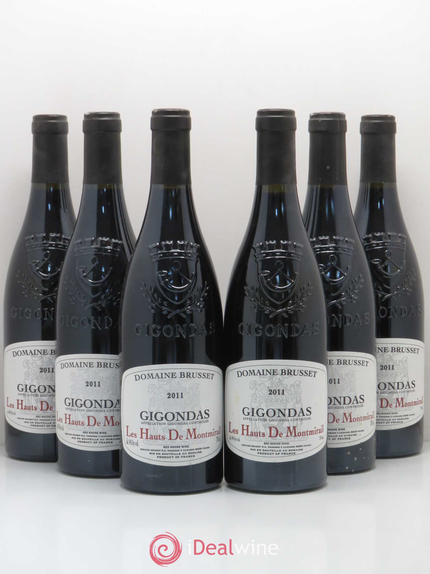 Gigondas Brusset Les Hauts De Montmirail 2011 - Posten von 6 Flaschen - 0
