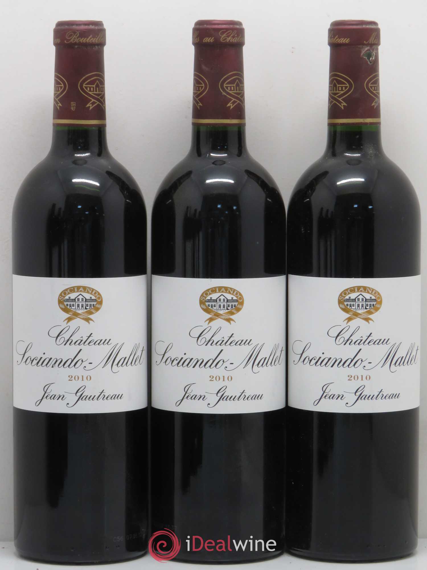 Château Sociando Mallet 2010 - Lot de 6 bouteilles - 1
