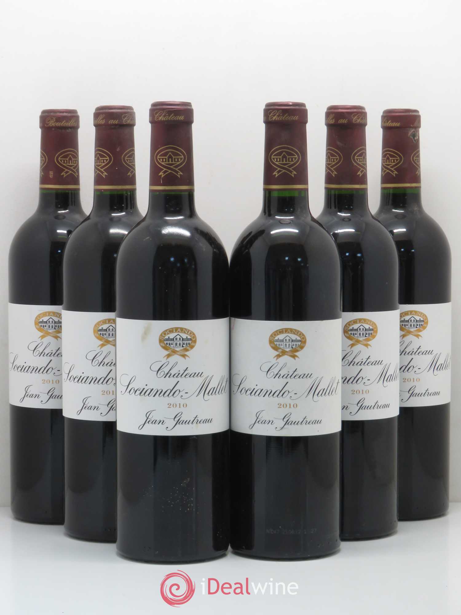 Château Sociando Mallet 2010 - Lot de 6 bouteilles - 0