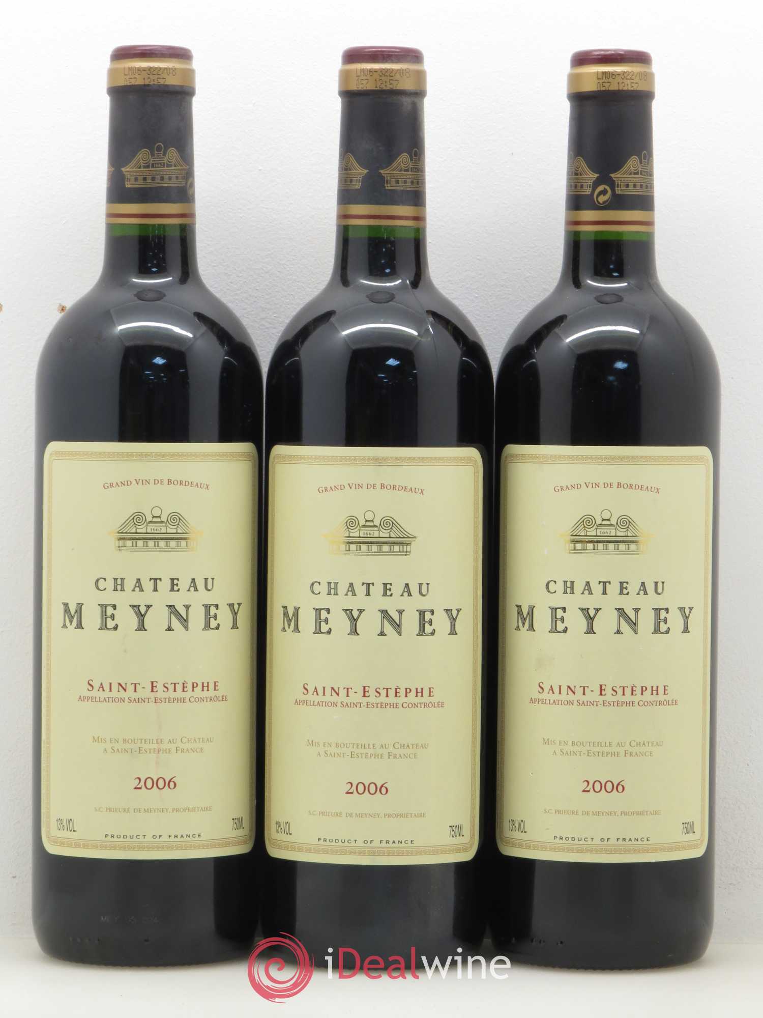 Château Meyney 2006 - Lot de 3 bouteilles - 0