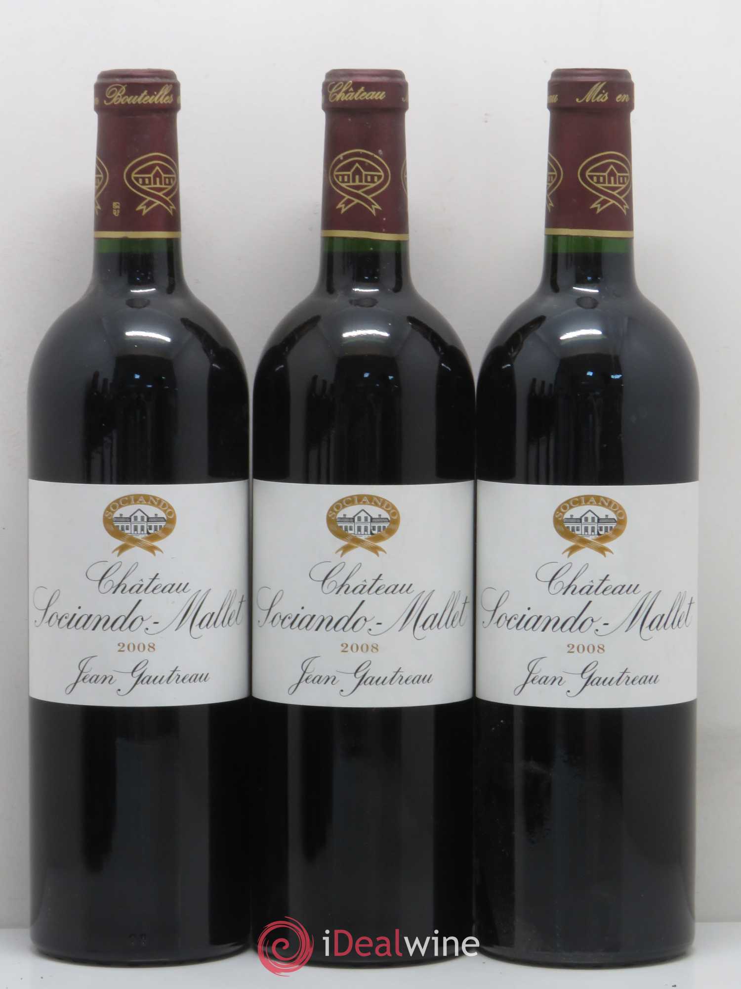 Château Sociando Mallet 2008 - Lot de 6 bouteilles - 1