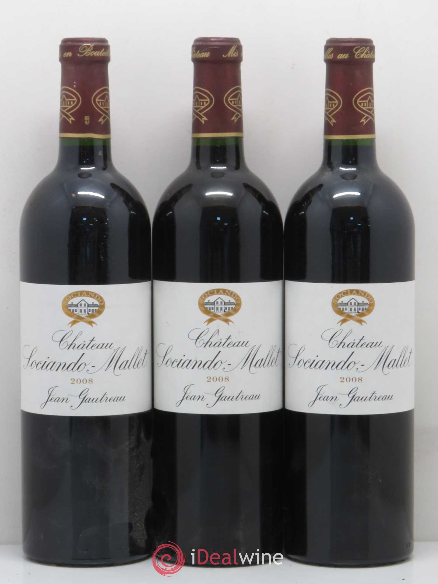 Château Sociando Mallet 2008 - Lot de 6 bouteilles - 2