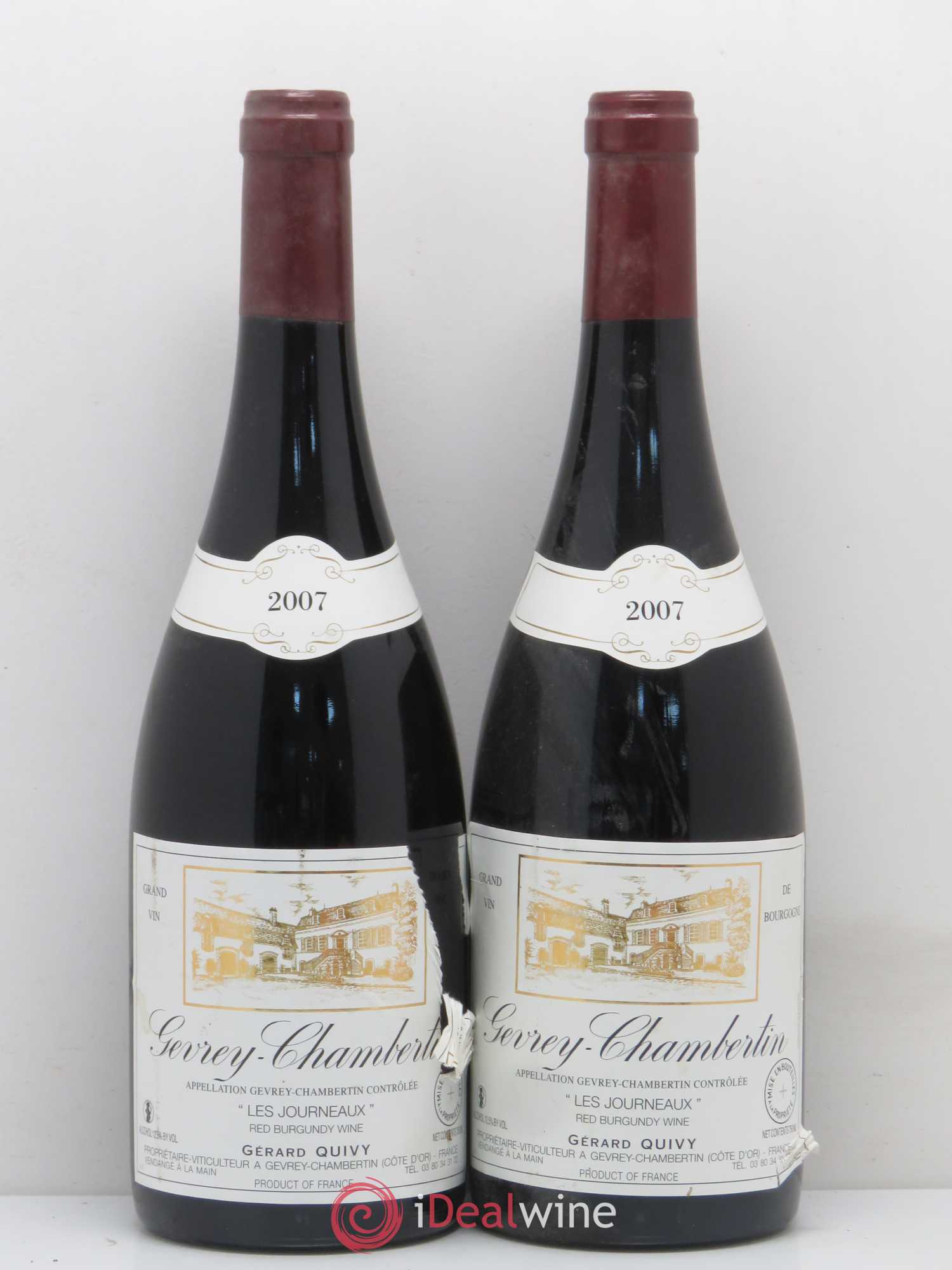 Gevrey-Chambertin Les Journeaux Gerard Quivy 2007 - Posten von 2 Flaschen - 0
