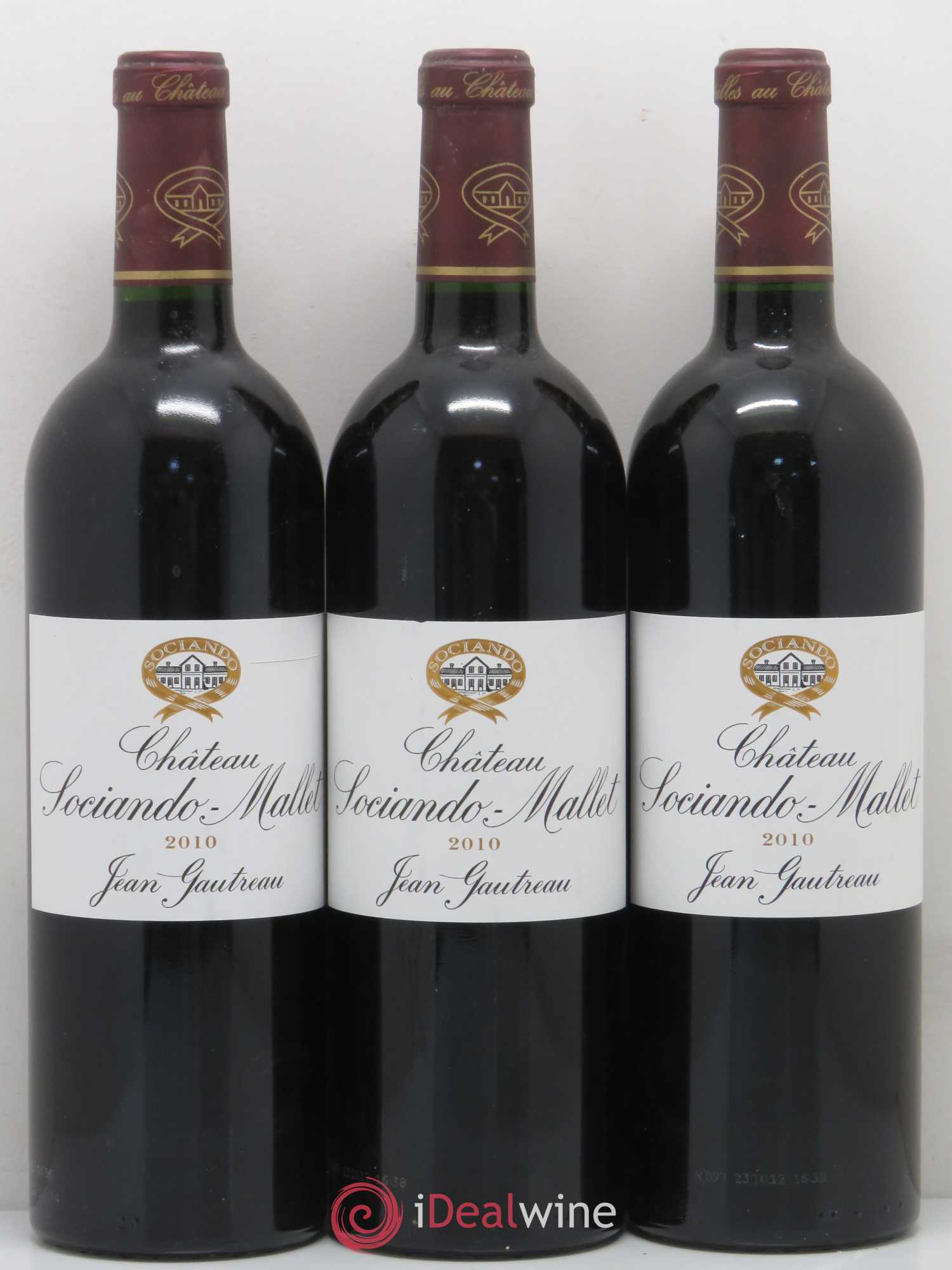 Château Sociando Mallet 2010 - Lot de 12 bouteilles - 1