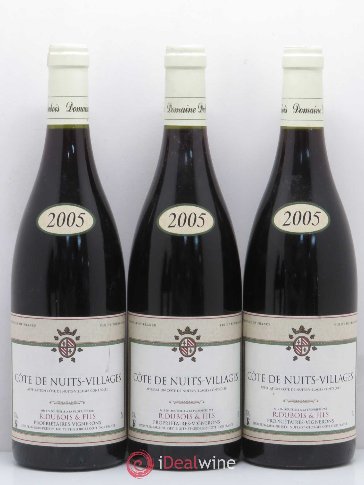 Côte de Nuits-Villages R. Dubois & Fils 2005 - Lot de 5 bouteilles - 1