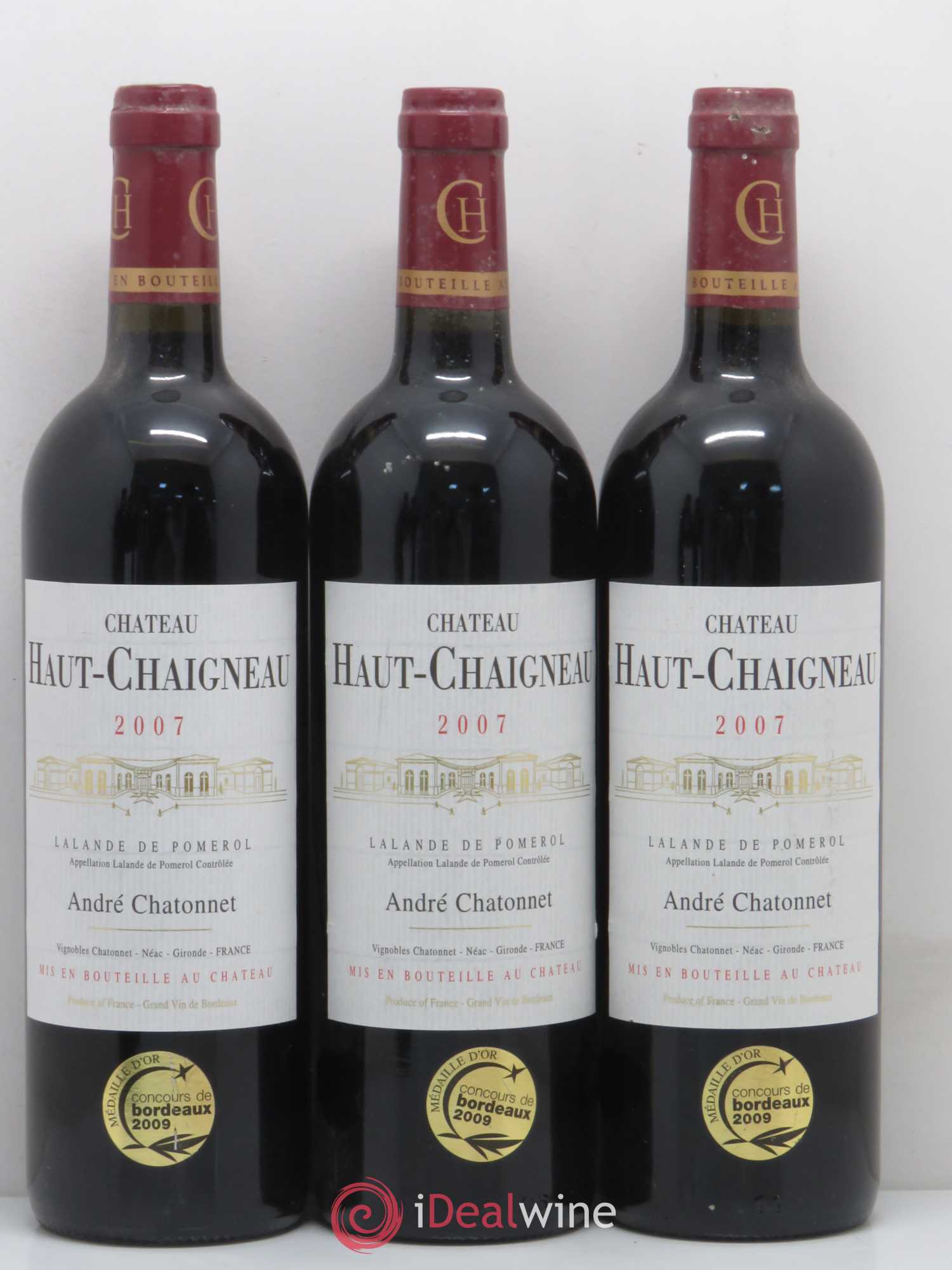 Bordeaux Lalande de Pomerol Château Haut-Chaigneau 2007 - Lot de 5 bouteilles - 1