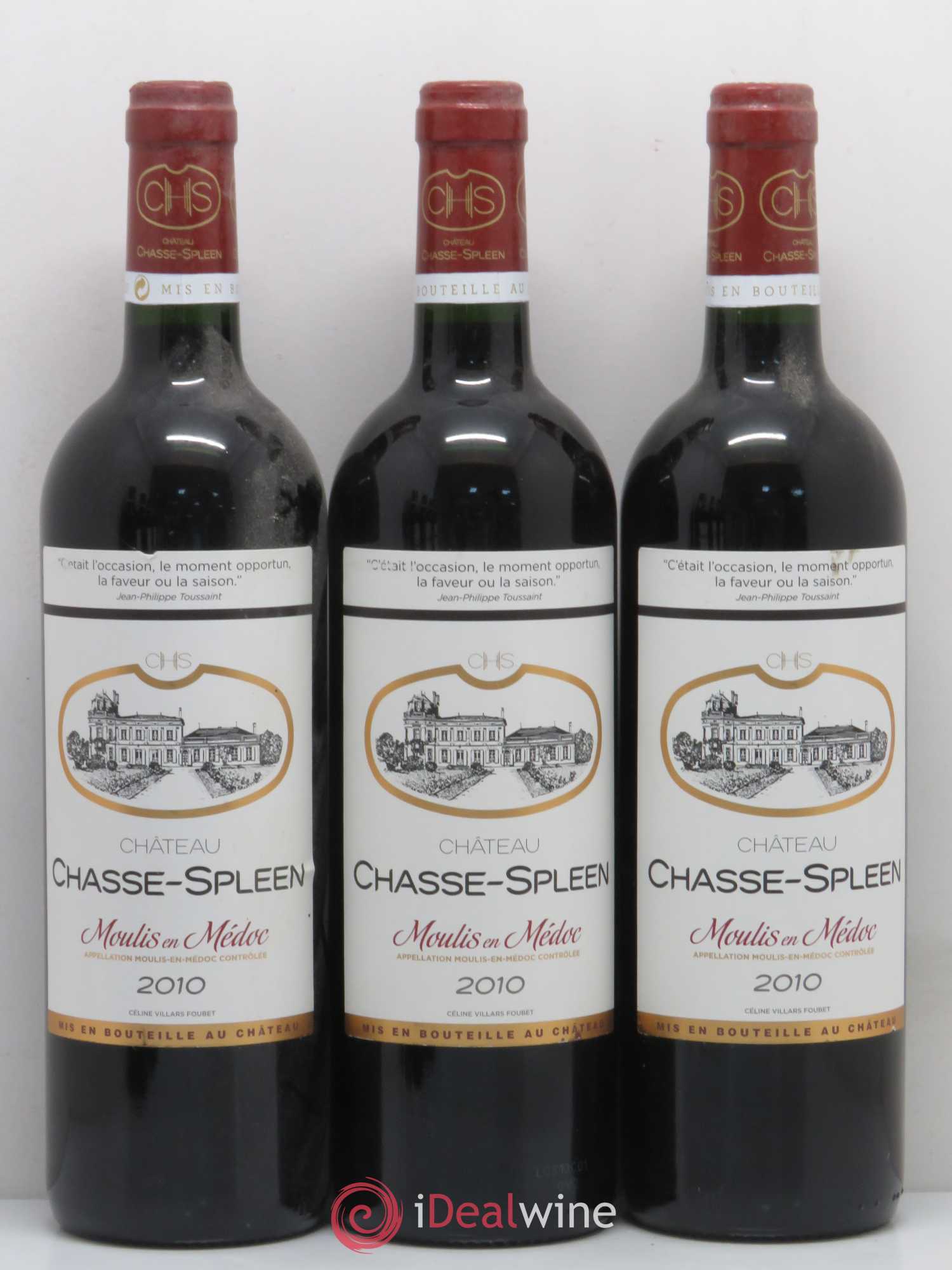 Château Chasse Spleen 2010 - Lot de 6 bouteilles - 1