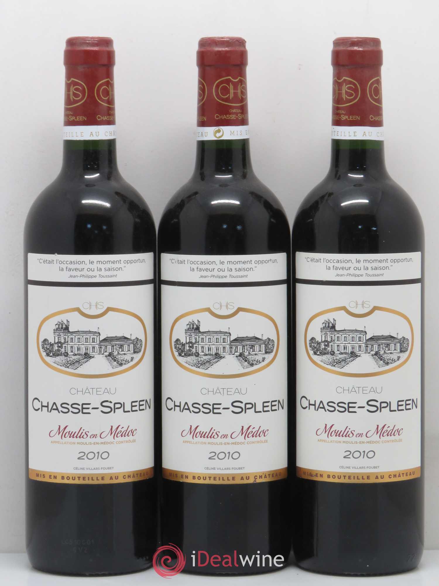 Château Chasse Spleen 2010 - Lot de 6 bouteilles - 2