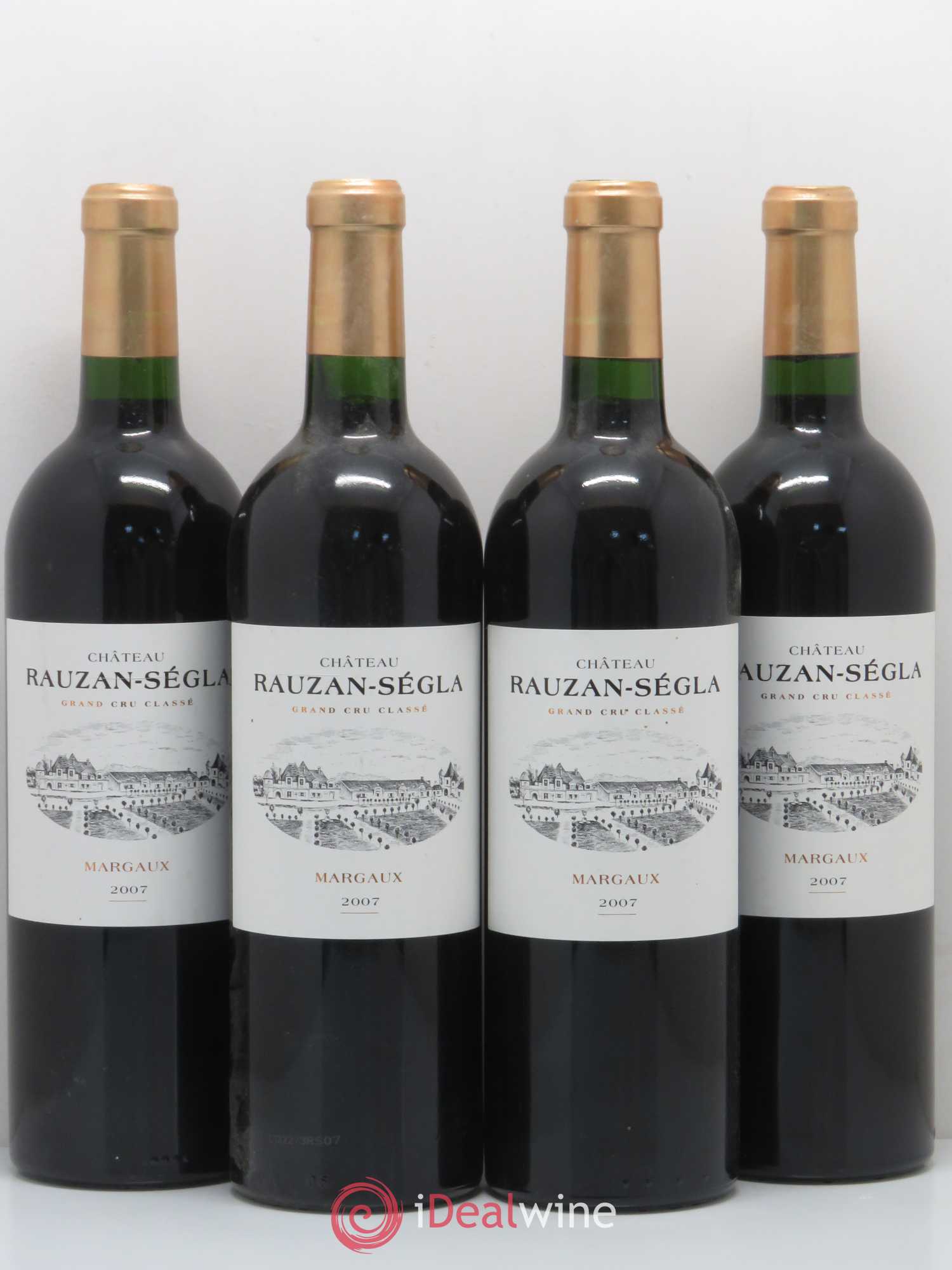 Château Rauzan Ségla Grand Cru Classé 2007 - Lot de 4 bouteilles - 0