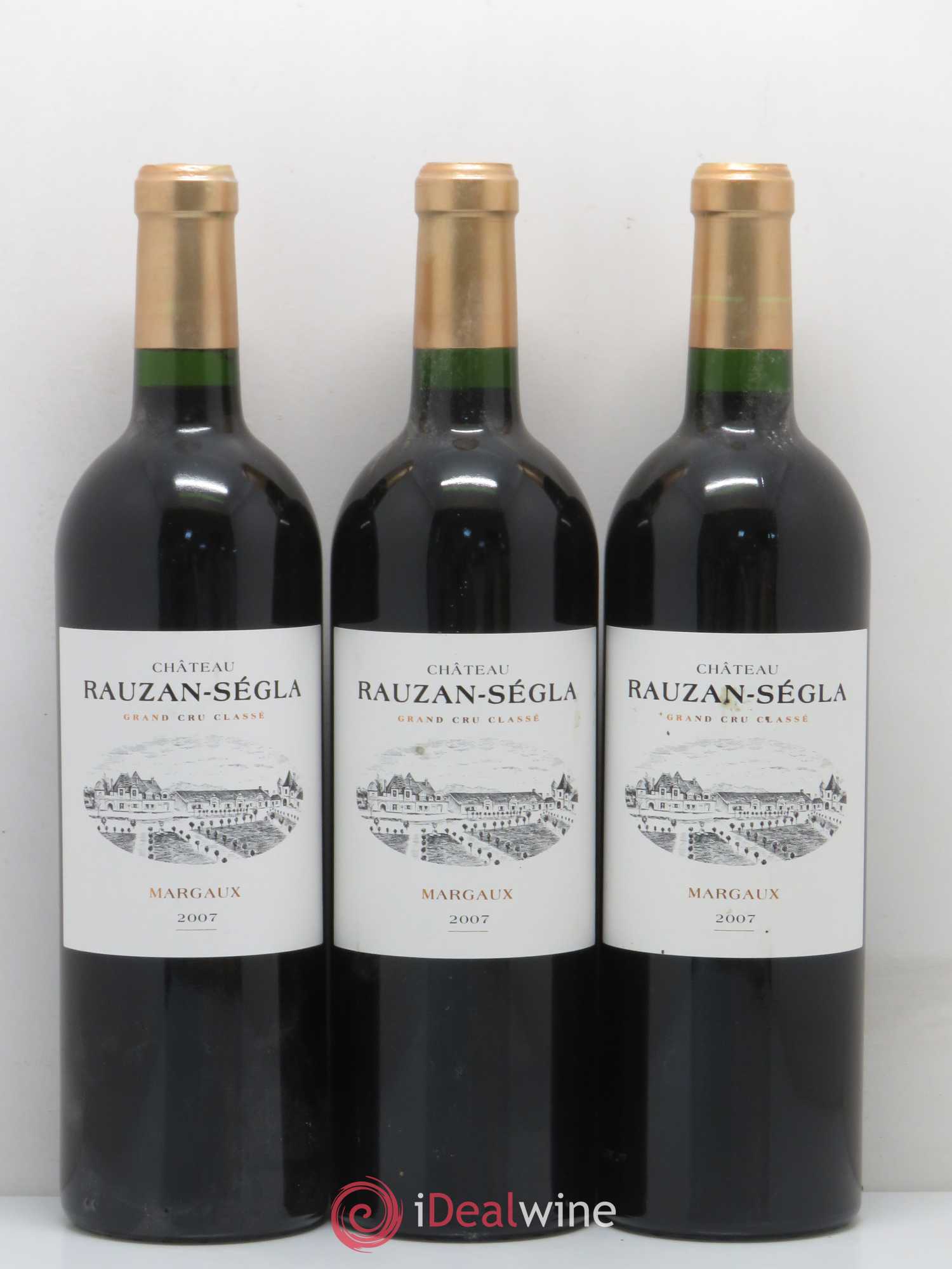 Château Rauzan Ségla Grand Cru Classé 2007 - Lot de 3 bouteilles - 0