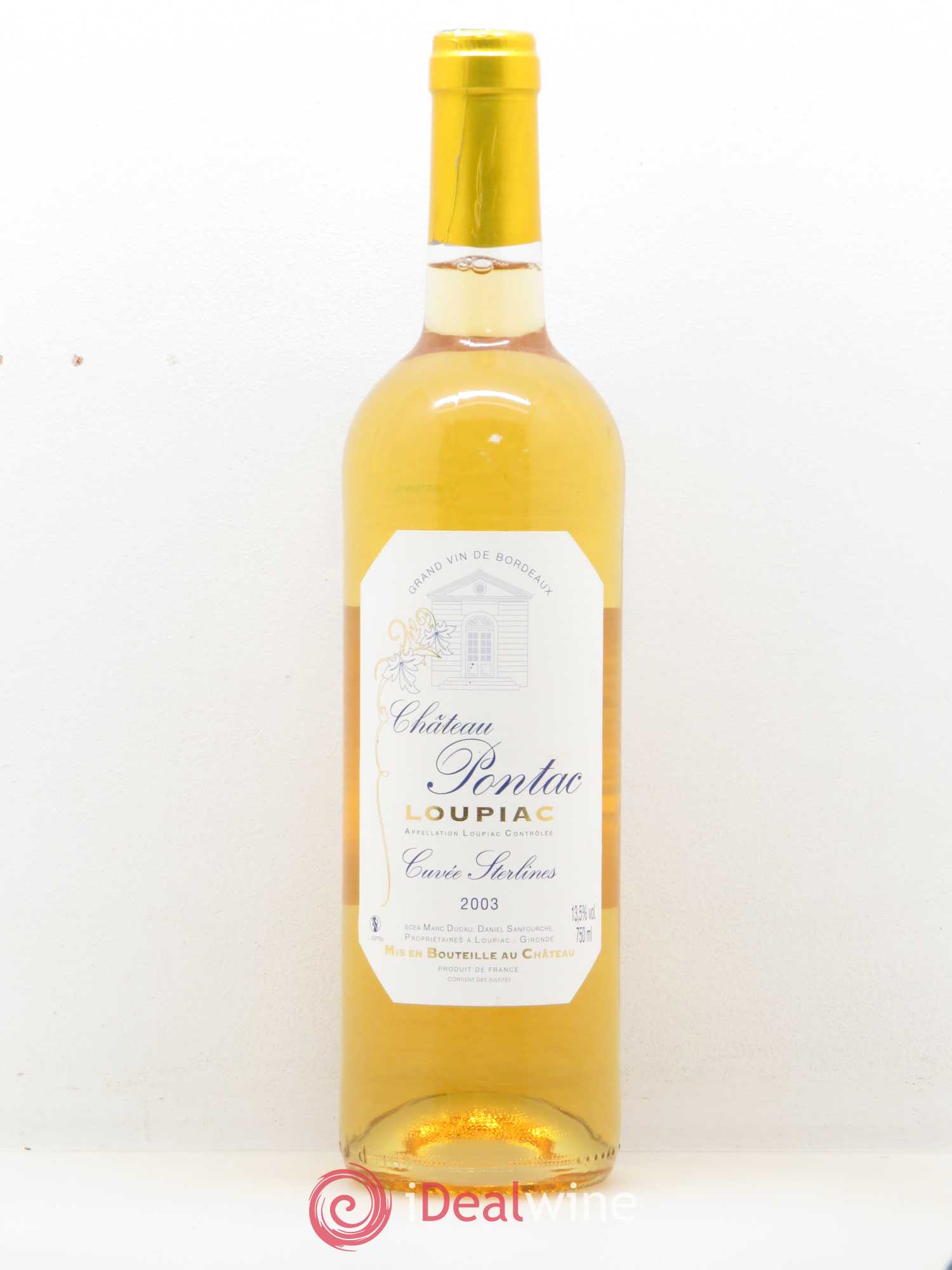 Loupiac Château Pontac cuvée Sterlines 2003 - Posten von 1 Flasche - 0