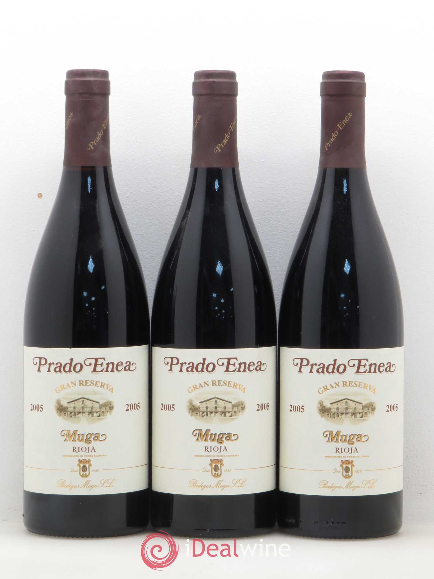Rioja DOCA Muga Prado Enea Gran Reserva 2005 - Lotto di 3 bottiglie - 0