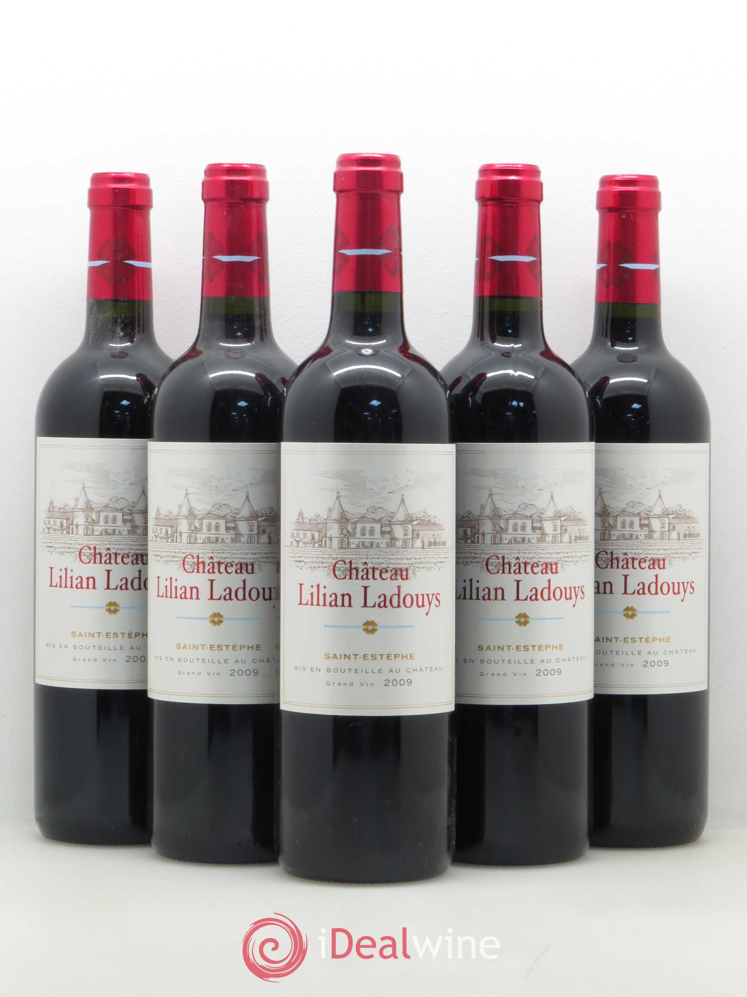 Château Lilian Ladouys Cru Bourgeois 2009 - Lot de 5 bouteilles - 0