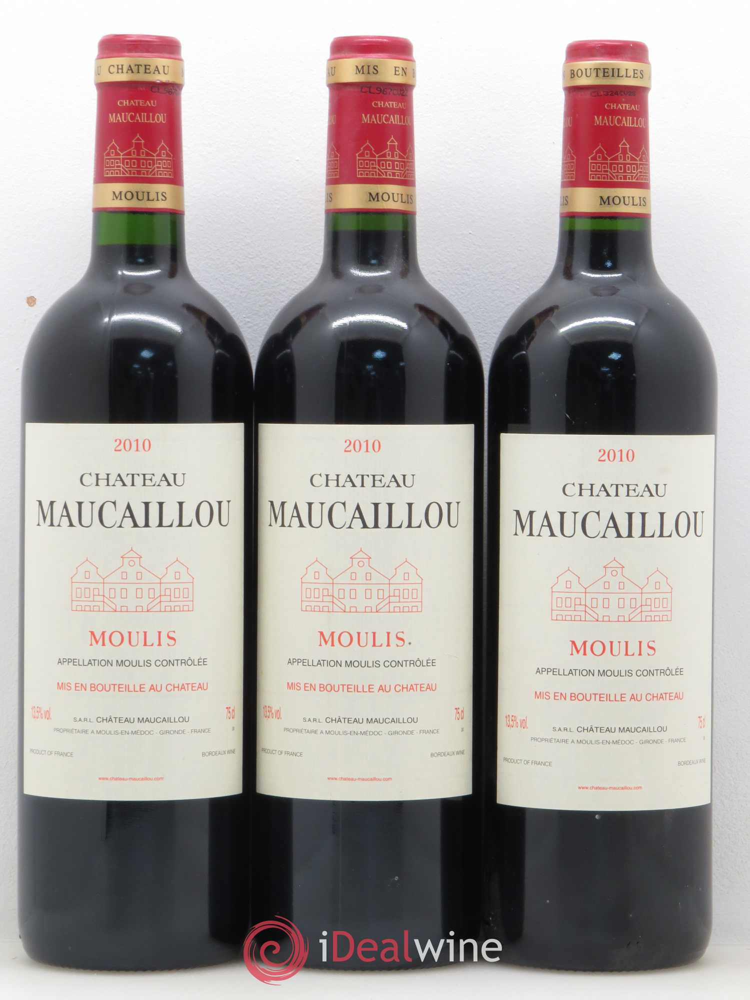 Château Maucaillou 2010 - Lot de 3 bouteilles - 0