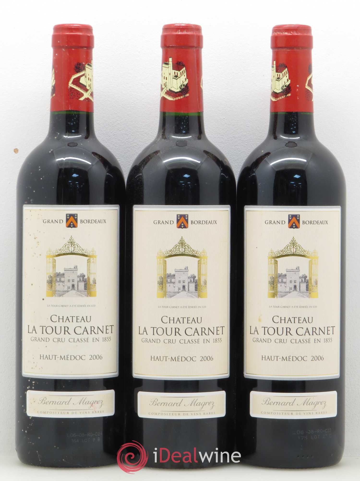 Château la Tour Carnet 4ème Grand Cru Classé 2006 - Lot de 12 bouteilles - 2
