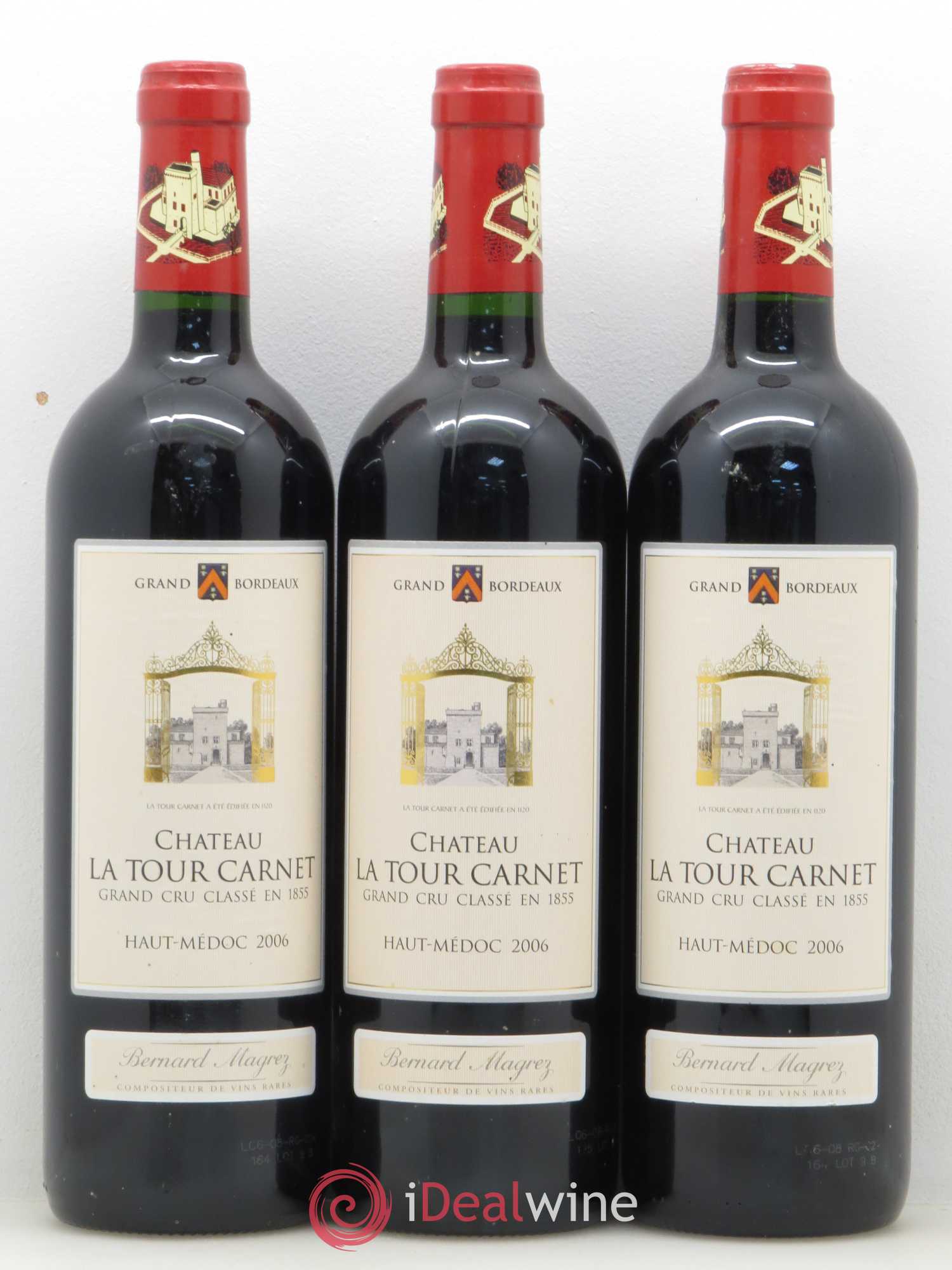 Château la Tour Carnet 4ème Grand Cru Classé 2006 - Lot de 12 bouteilles - 3