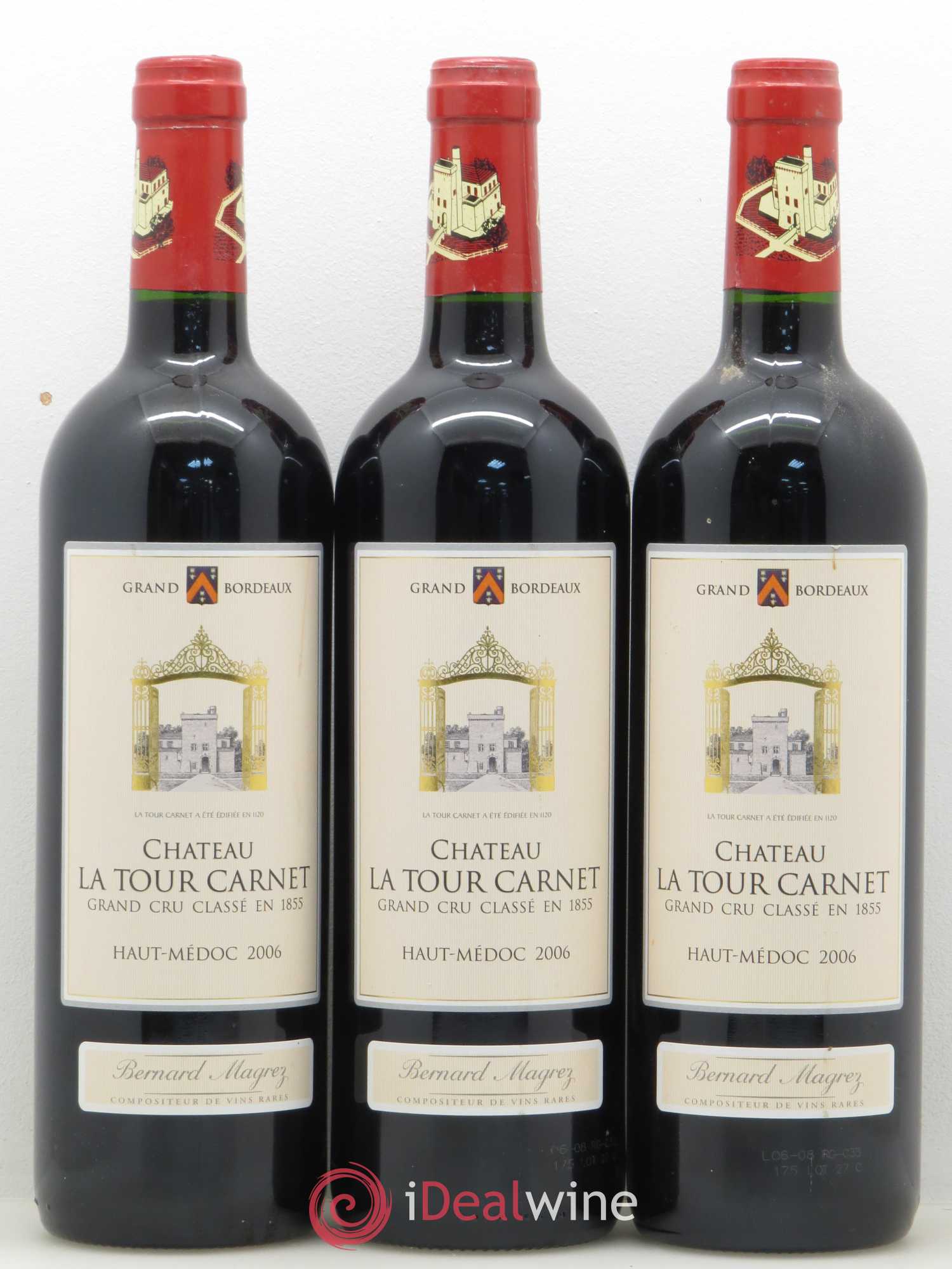 Château la Tour Carnet 4ème Grand Cru Classé 2006 - Lot de 12 bouteilles - 4