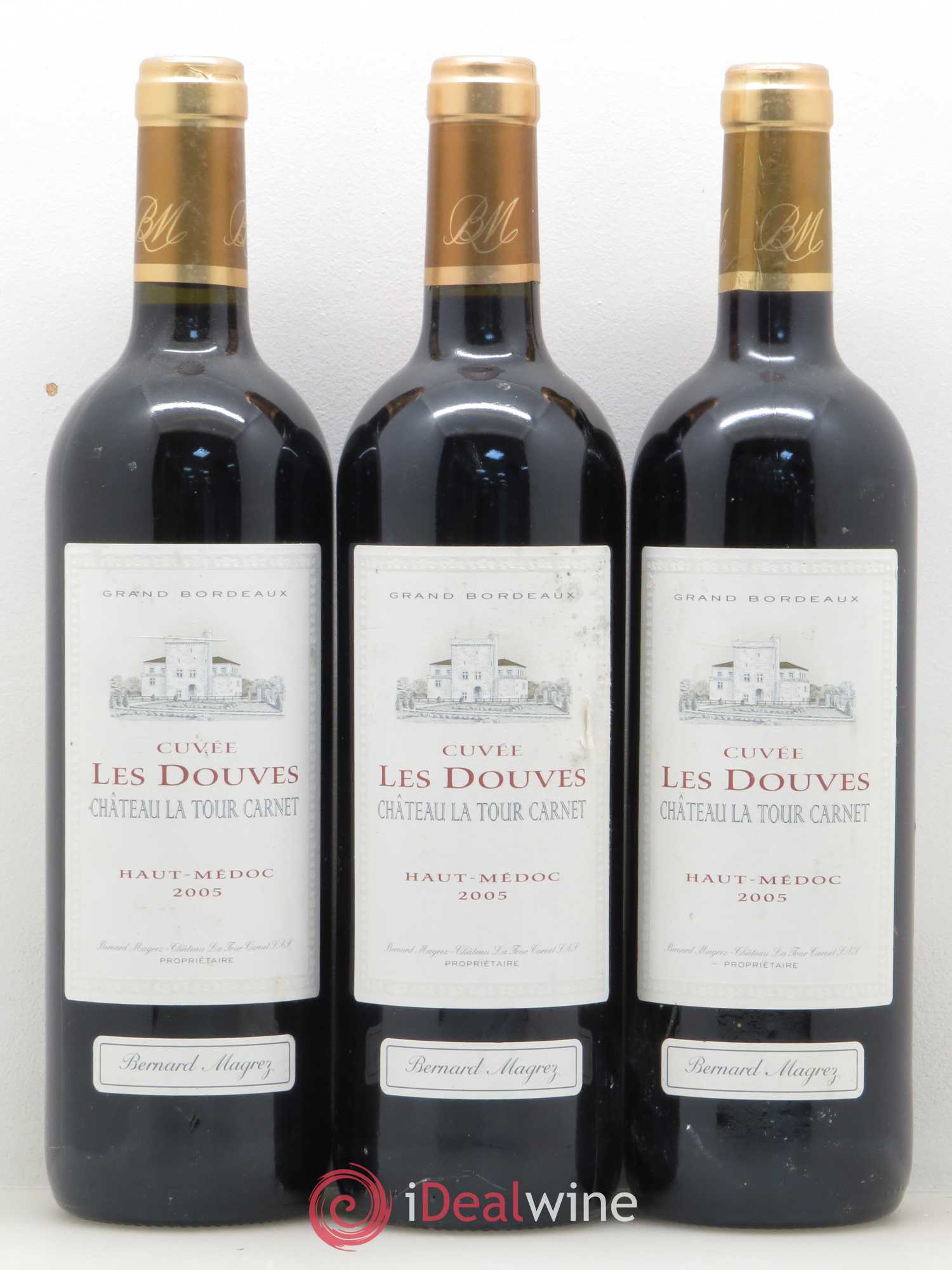 Château la Tour Carnet 4ème Grand Cru Classé cuvée Les Douves 2005 - Posten von 6 Flaschen - 2