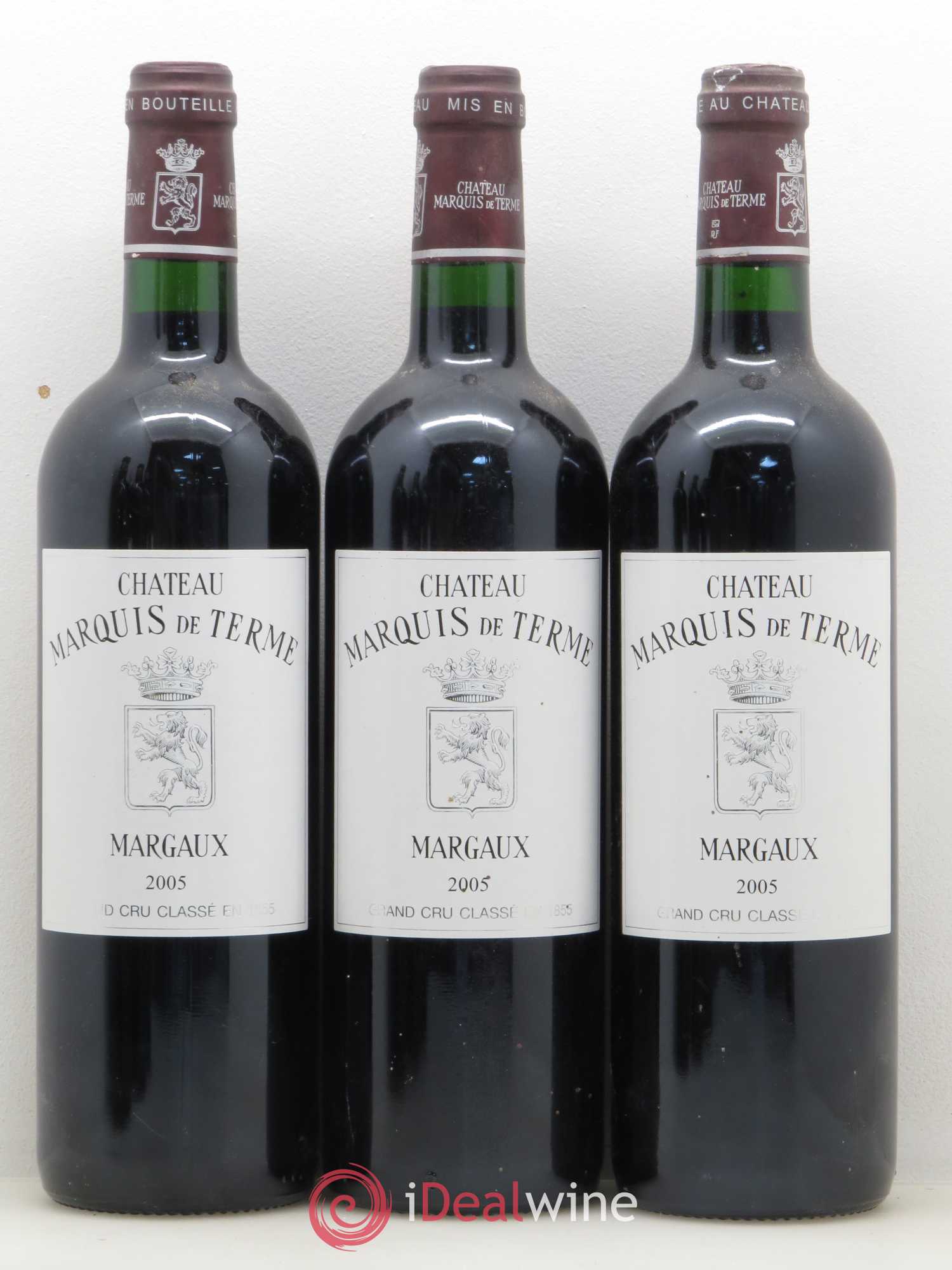 Château Marquis de Terme 4ème Grand Cru Classé 2005 - Lot de 6 bouteilles - 1