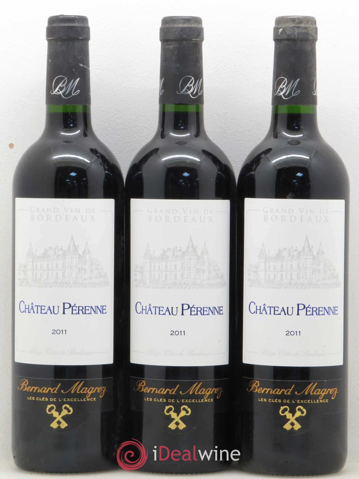 Premières-Côtes-de-Blaye (Blaye-Côtes-de-Bordeaux) Château Perenne (sans prix de réserve) 2011 - Lot de 3 bouteilles - 0