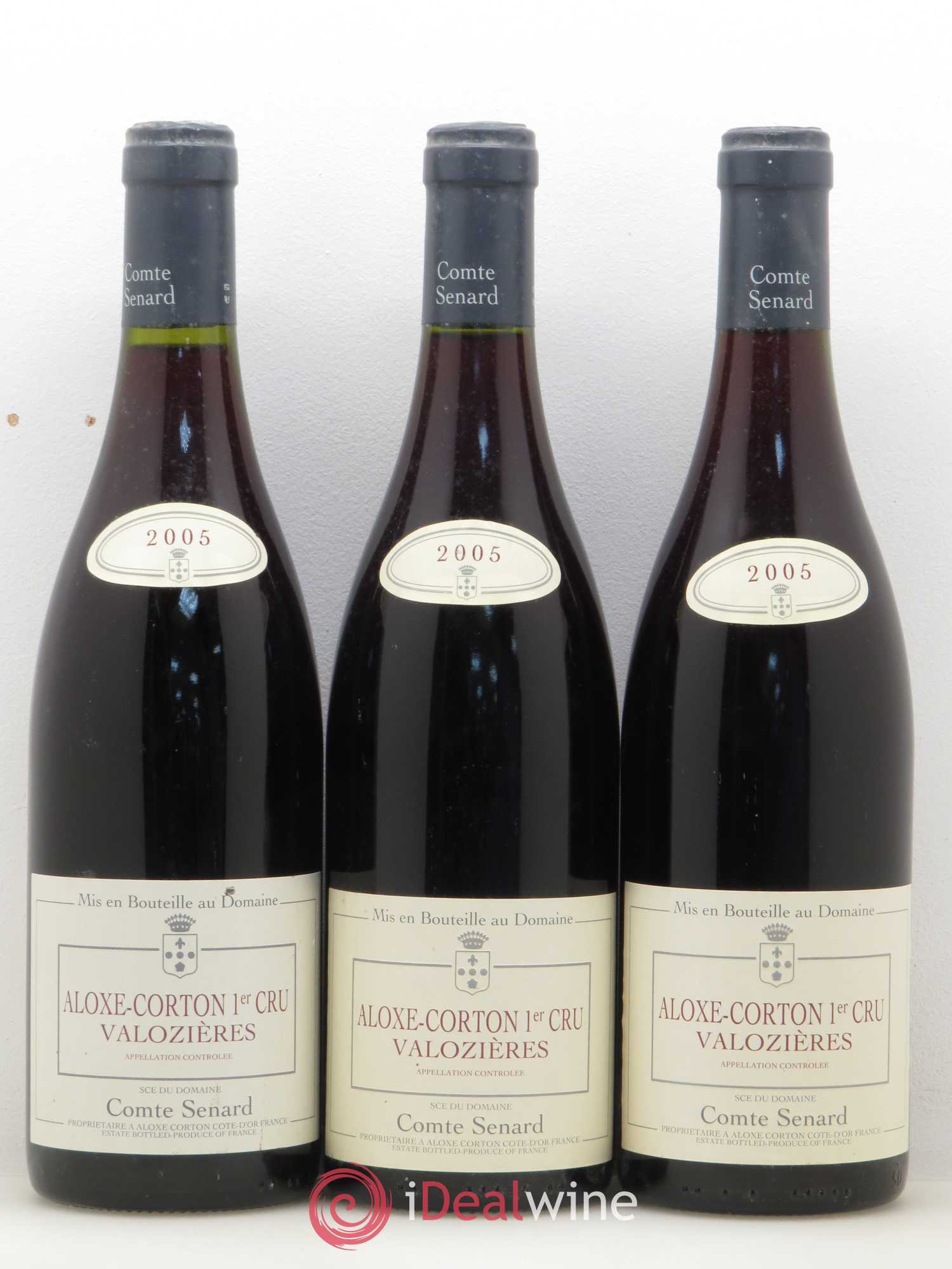 Aloxe-Corton 1er Cru Les Valozieres Comte Senard 2005 - Posten von 3 Flaschen - 0